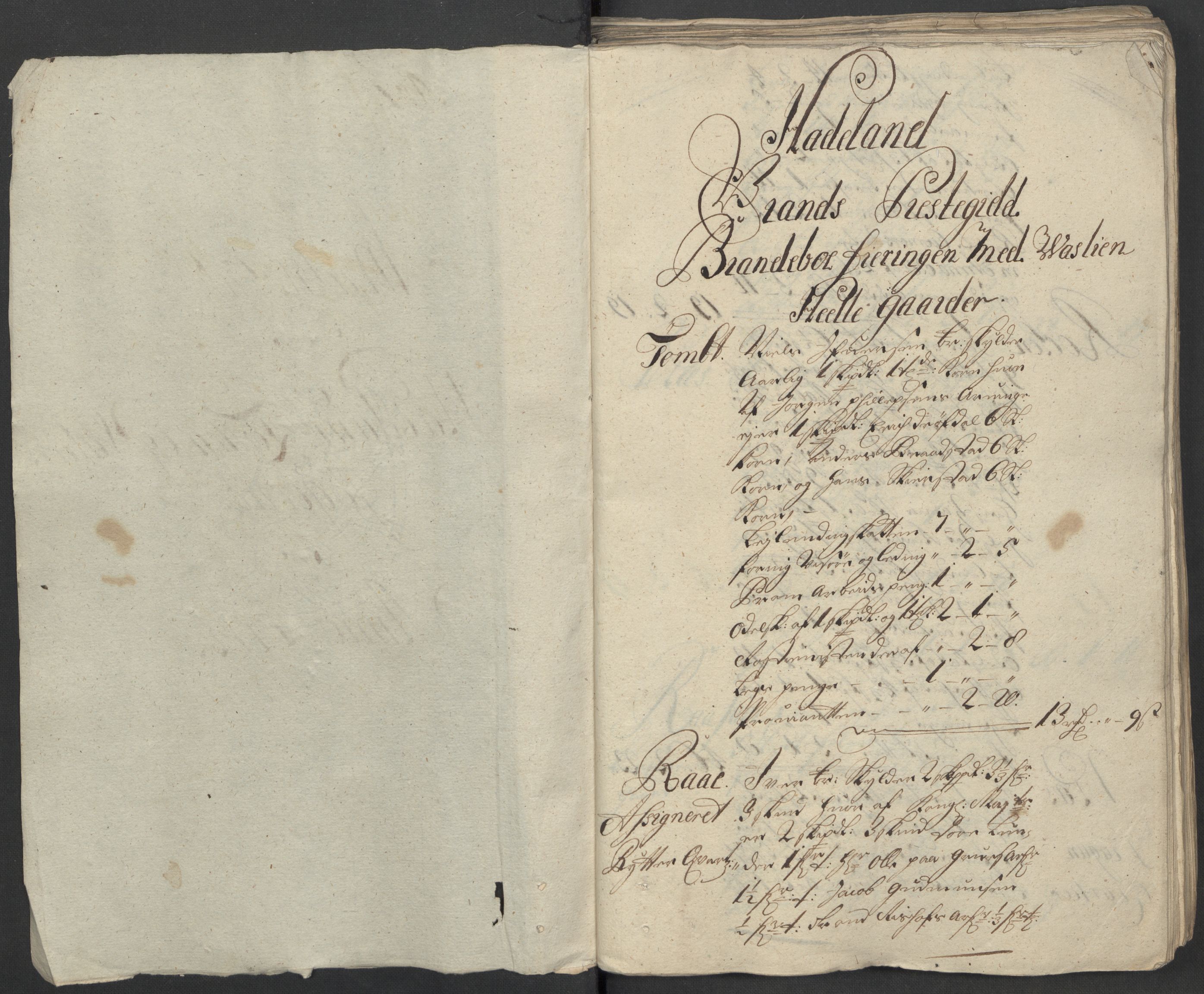 Rentekammeret inntil 1814, Reviderte regnskaper, Fogderegnskap, RA/EA-4092/R18/L1312: Fogderegnskap Hadeland, Toten og Valdres, 1714, p. 14
