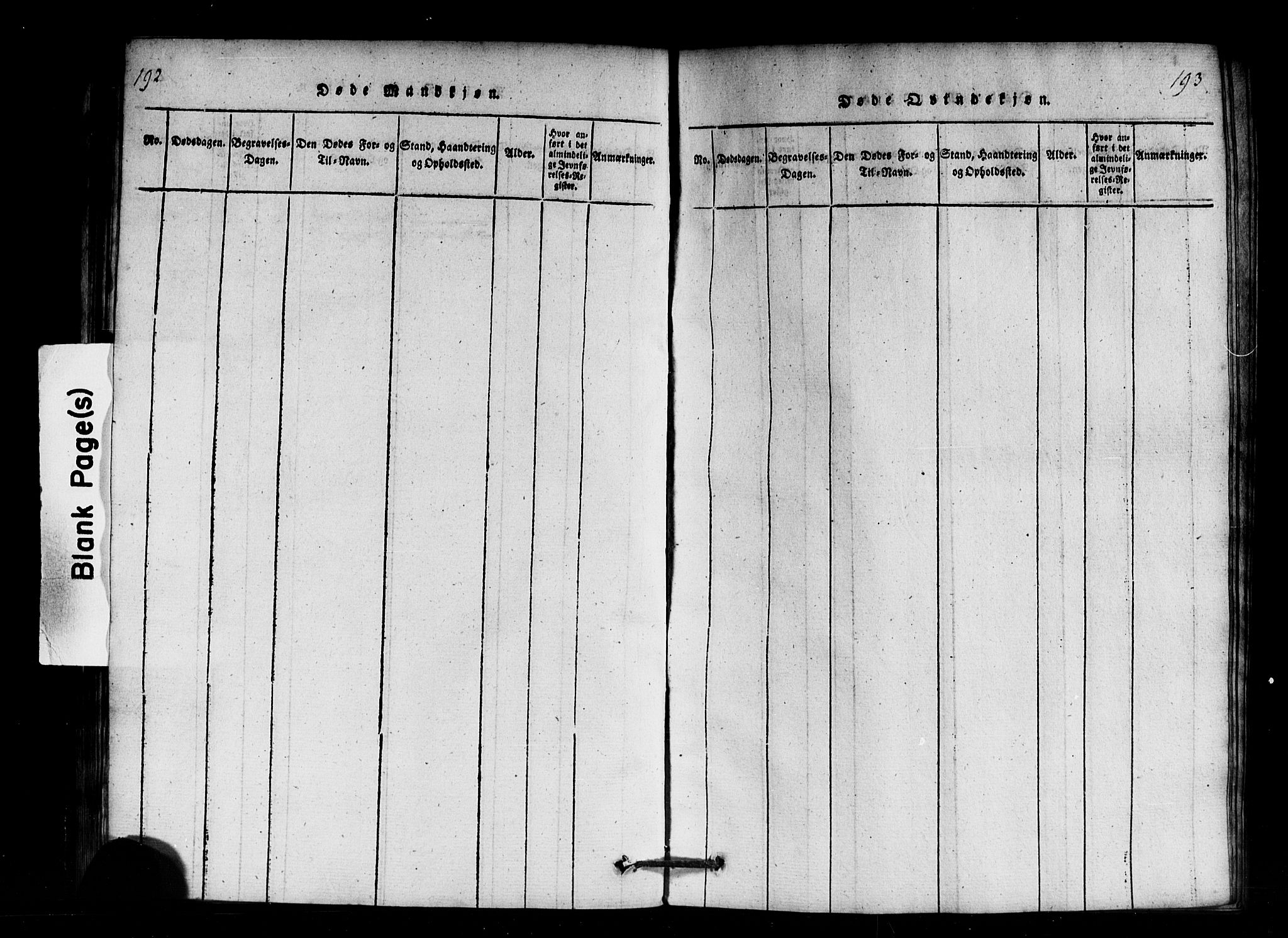 Innvik sokneprestembete, SAB/A-80501: Parish register (copy) no. B 1, 1815-1820, p. 192-193