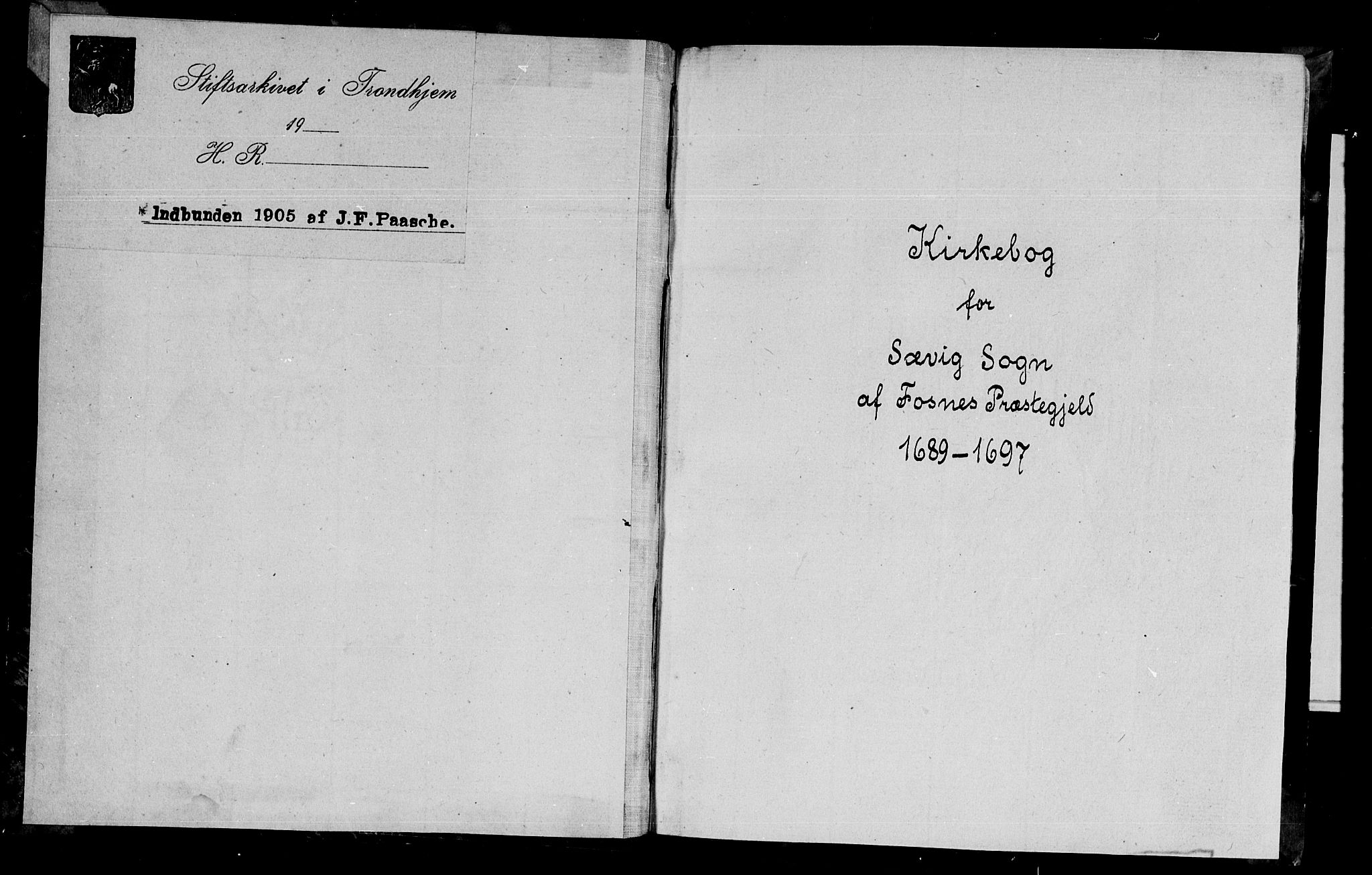 Ministerialprotokoller, klokkerbøker og fødselsregistre - Nord-Trøndelag, SAT/A-1458/770/L0587: Parish register (official) no. 770A01, 1689-1697