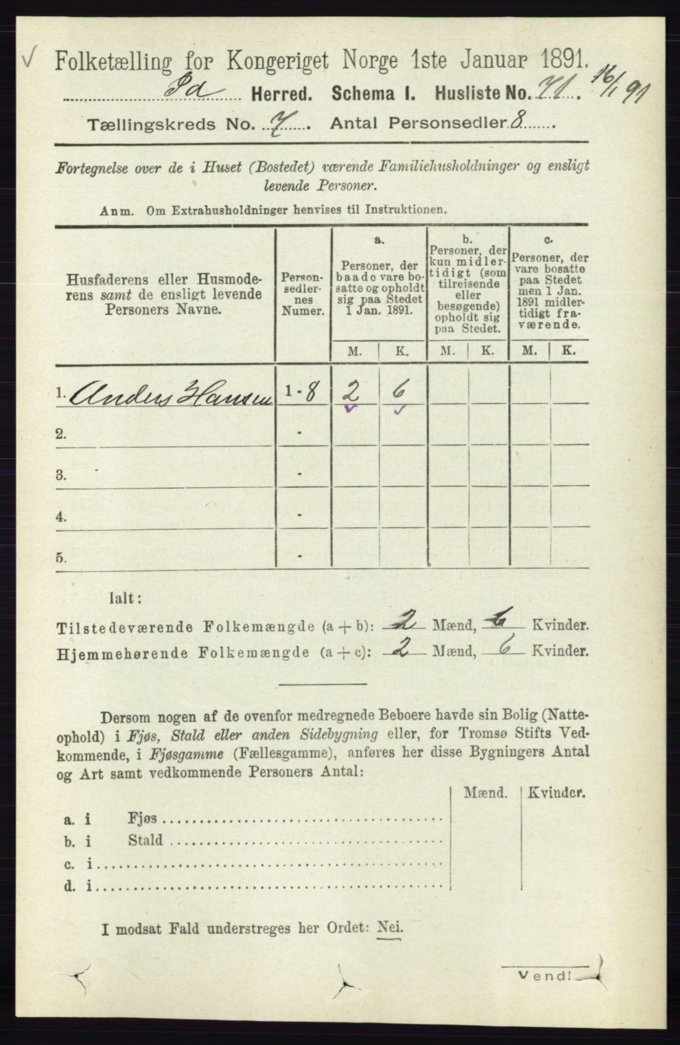 RA, 1891 census for 0117 Idd, 1891, p. 4133