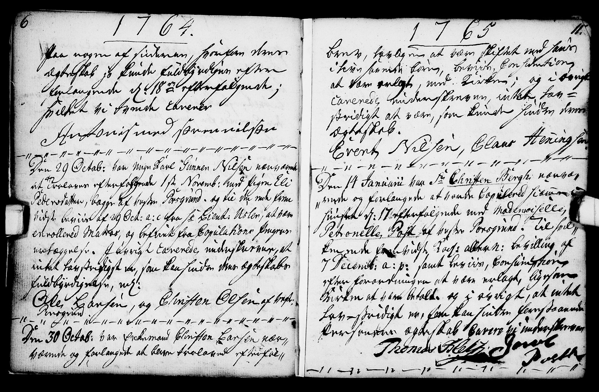 Porsgrunn kirkebøker , SAKO/A-104/F/Fa/L0003: Parish register (official) no. 3, 1764-1814, p. 6-11