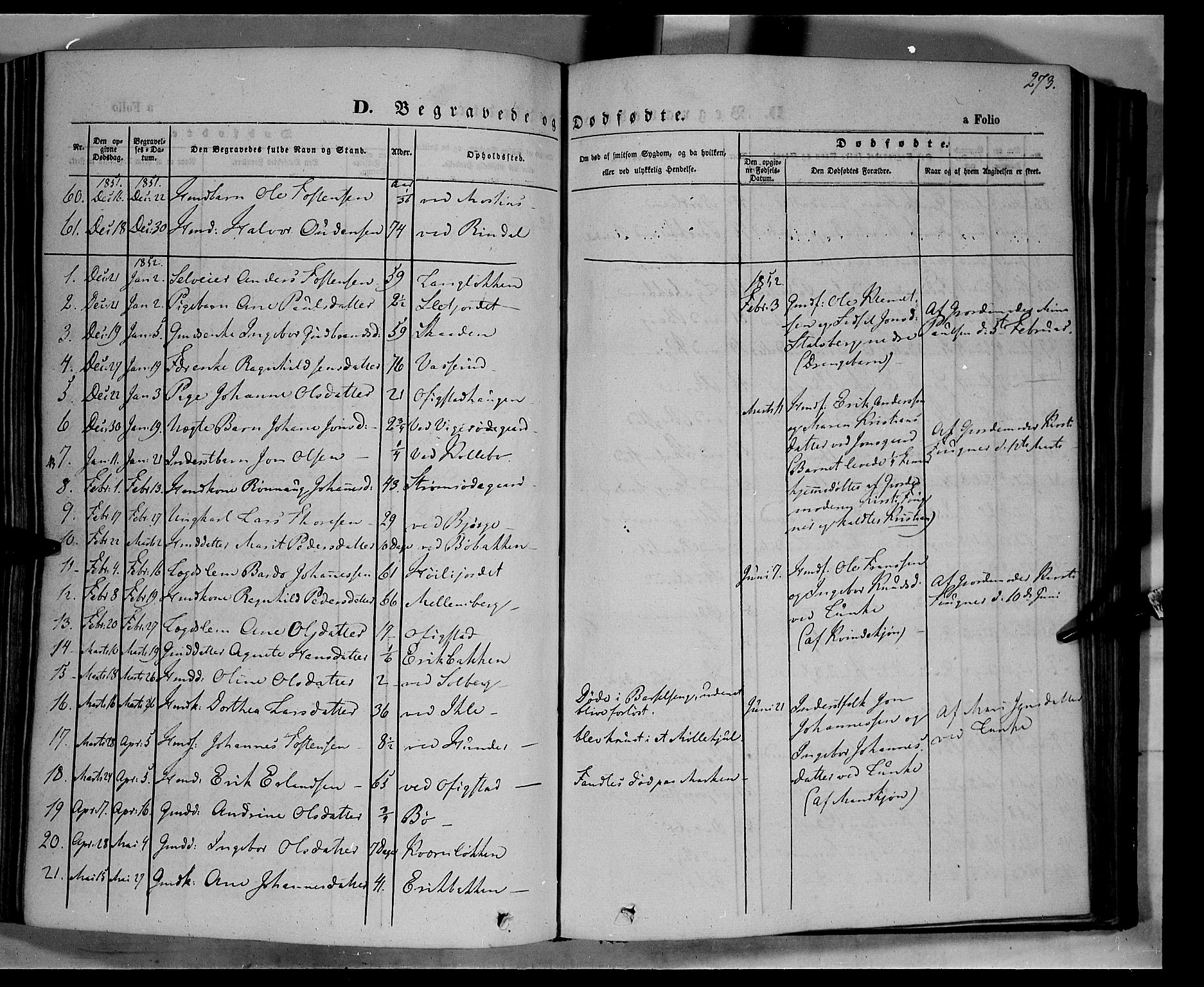 Øyer prestekontor, AV/SAH-PREST-084/H/Ha/Haa/L0005: Parish register (official) no. 5, 1842-1857, p. 273