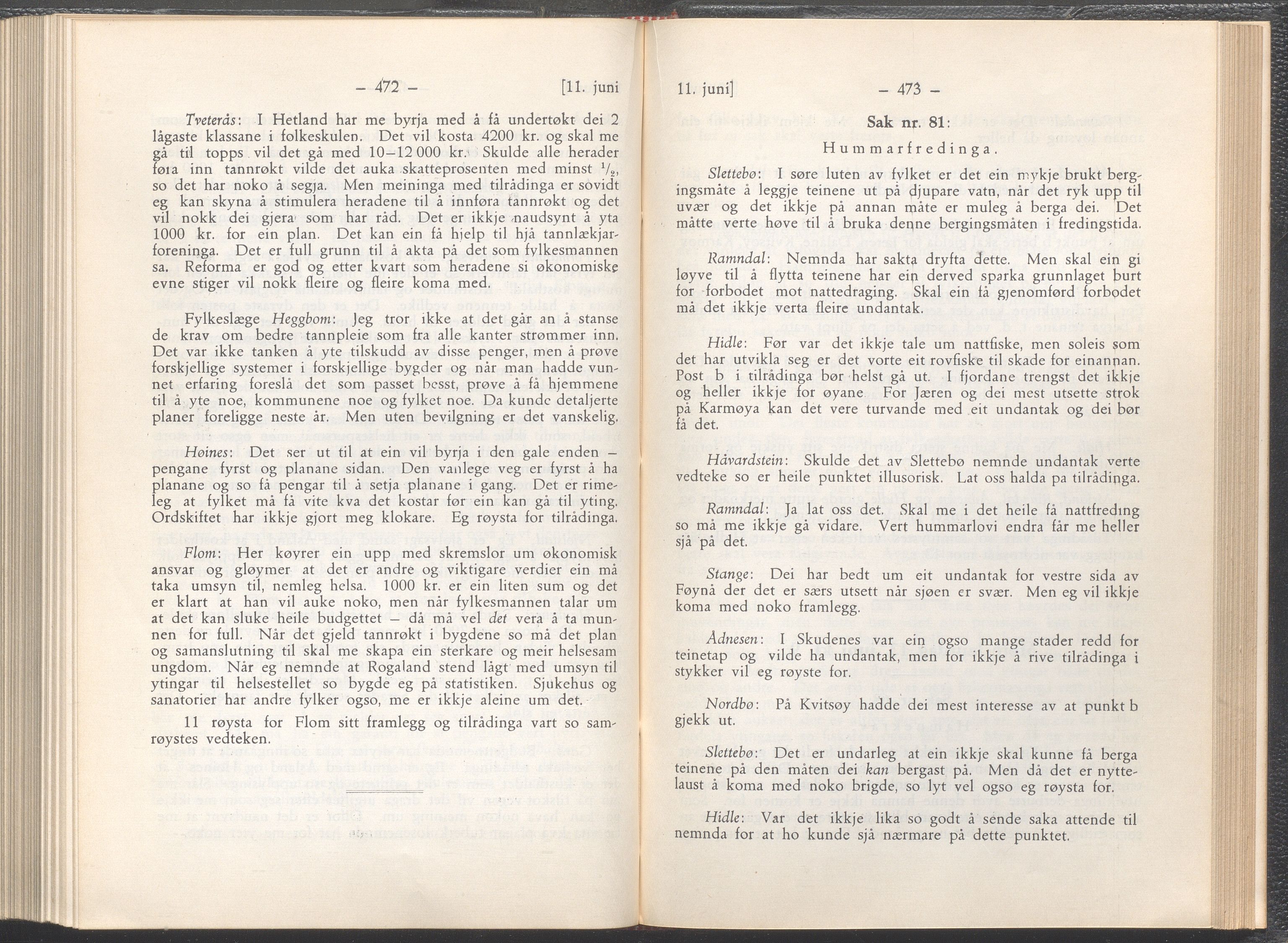 Rogaland fylkeskommune - Fylkesrådmannen , IKAR/A-900/A/Aa/Aaa/L0055: Møtebok , 1936, p. 472-473