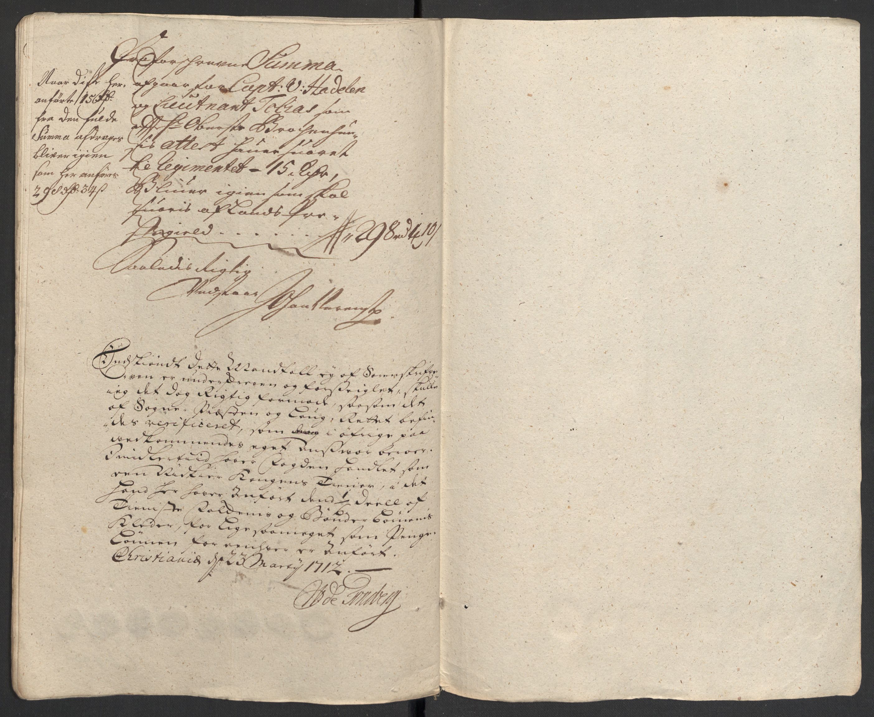 Rentekammeret inntil 1814, Reviderte regnskaper, Fogderegnskap, AV/RA-EA-4092/R18/L1308: Fogderegnskap Hadeland, Toten og Valdres, 1711, p. 341