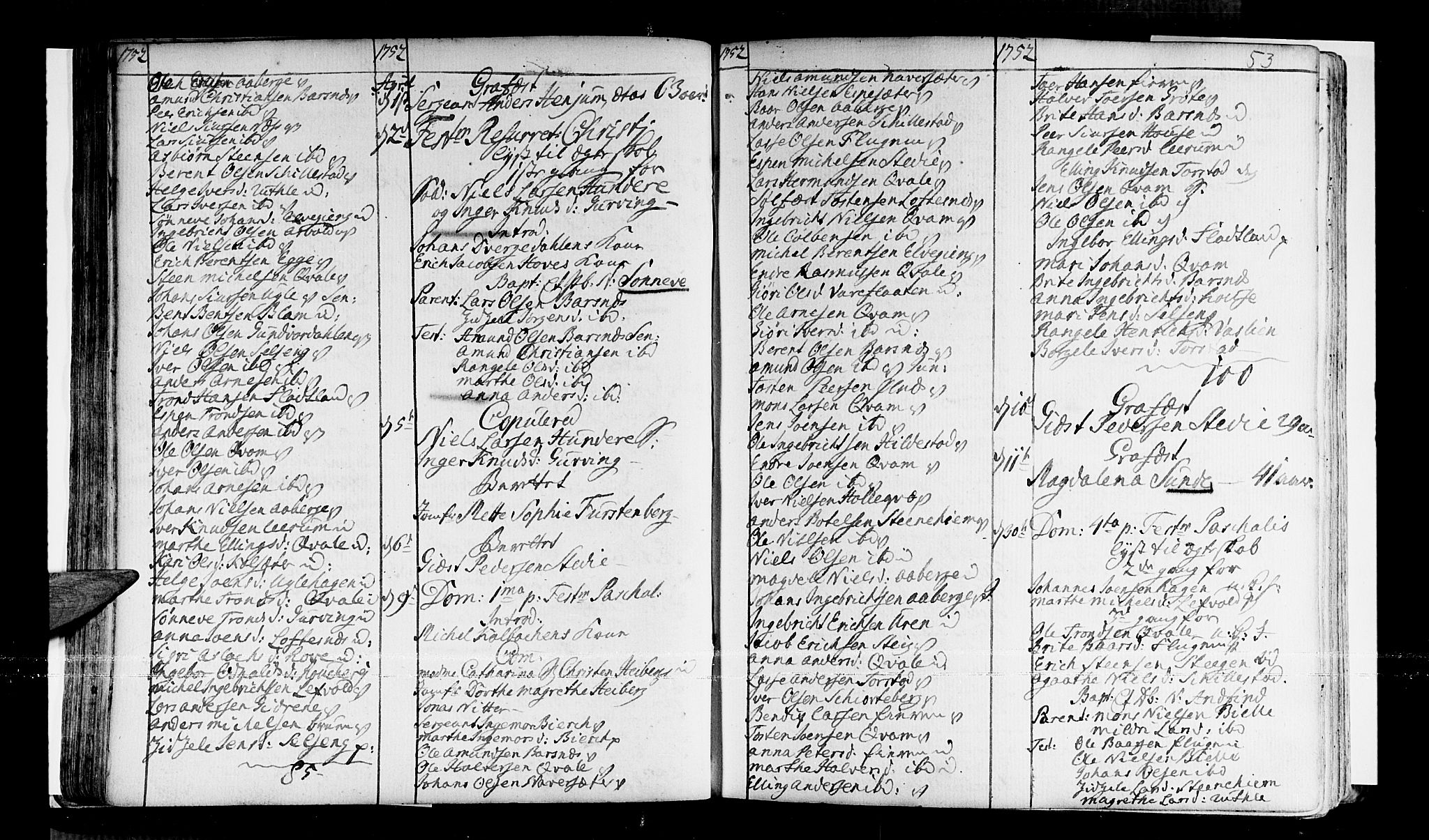 Sogndal sokneprestembete, AV/SAB-A-81301/H/Haa/Haaa/L0003: Parish register (official) no. A 3, 1747-1768, p. 53