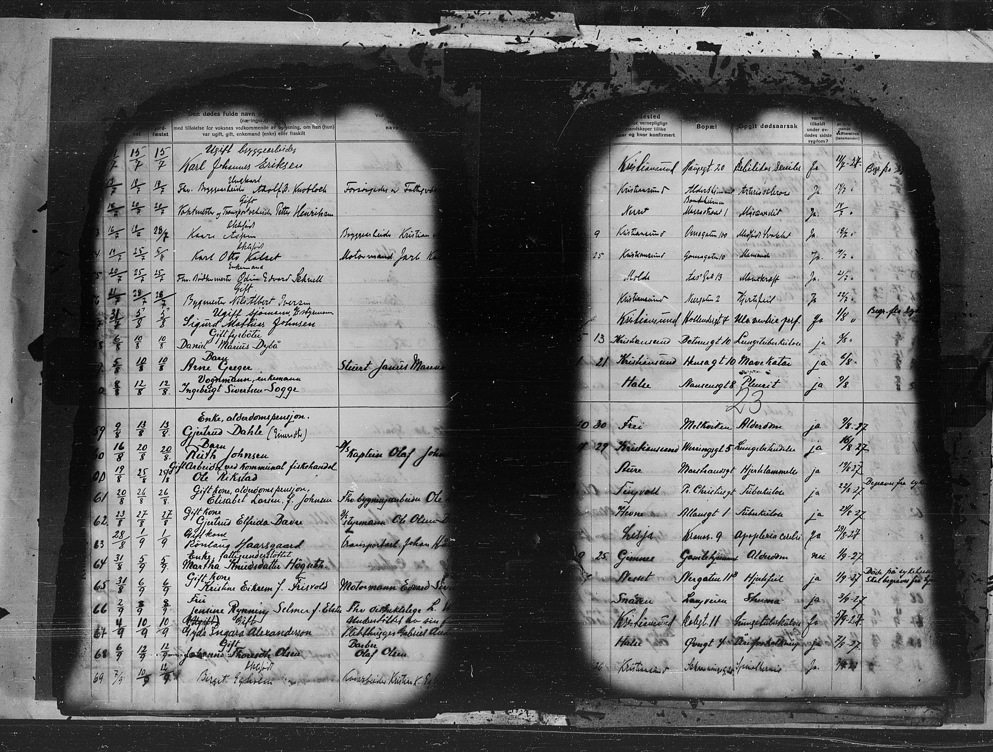 Kristiansund sokneprestkontor, AV/SAT-A-1068/1/I/I1: Parish register (official) no. 7e, 1916-1930, p. 23