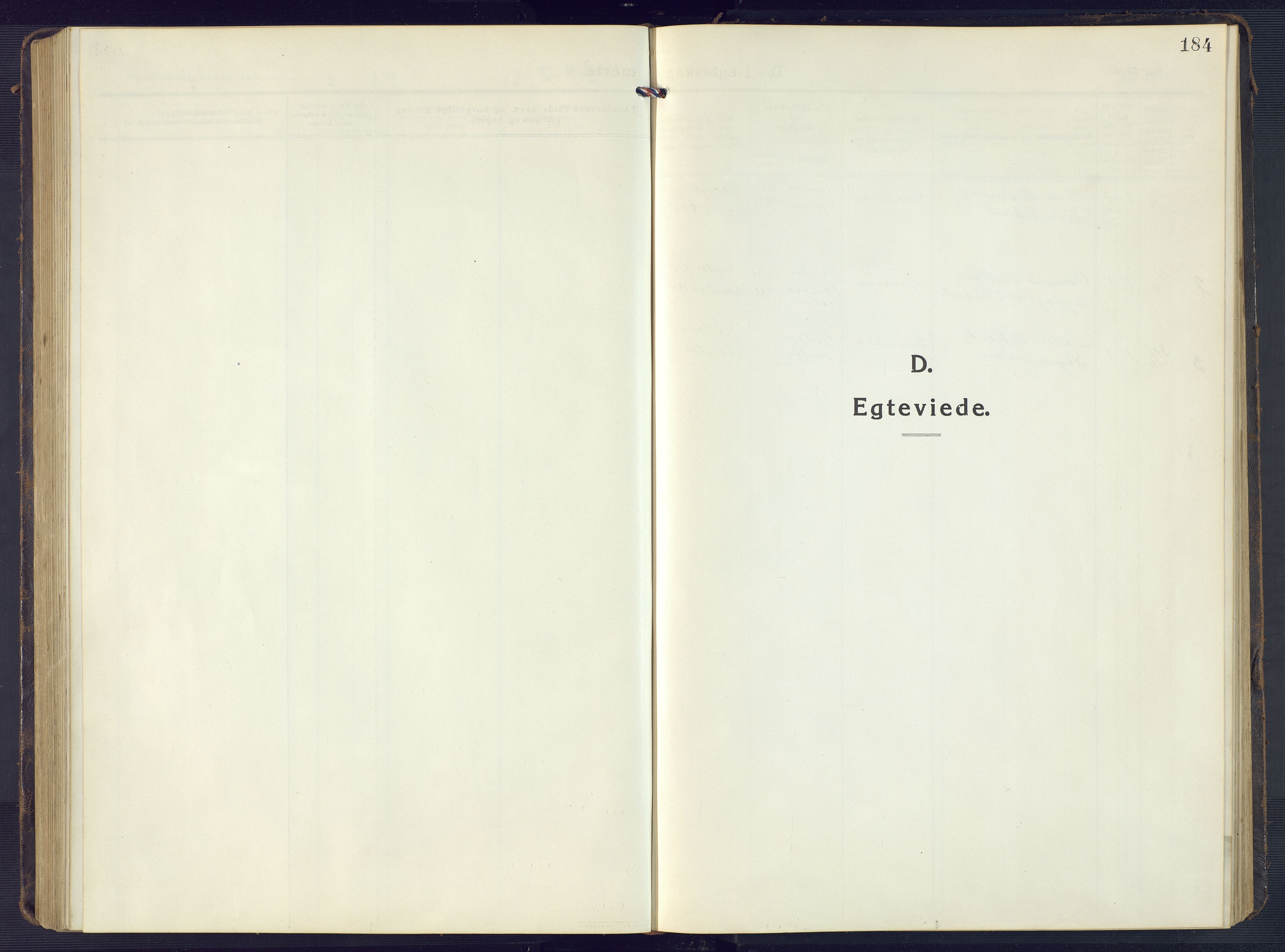 Sirdal sokneprestkontor, SAK/1111-0036/F/Fb/Fbb/L0005: Parish register (copy) no. B 5, 1916-1960, p. 184