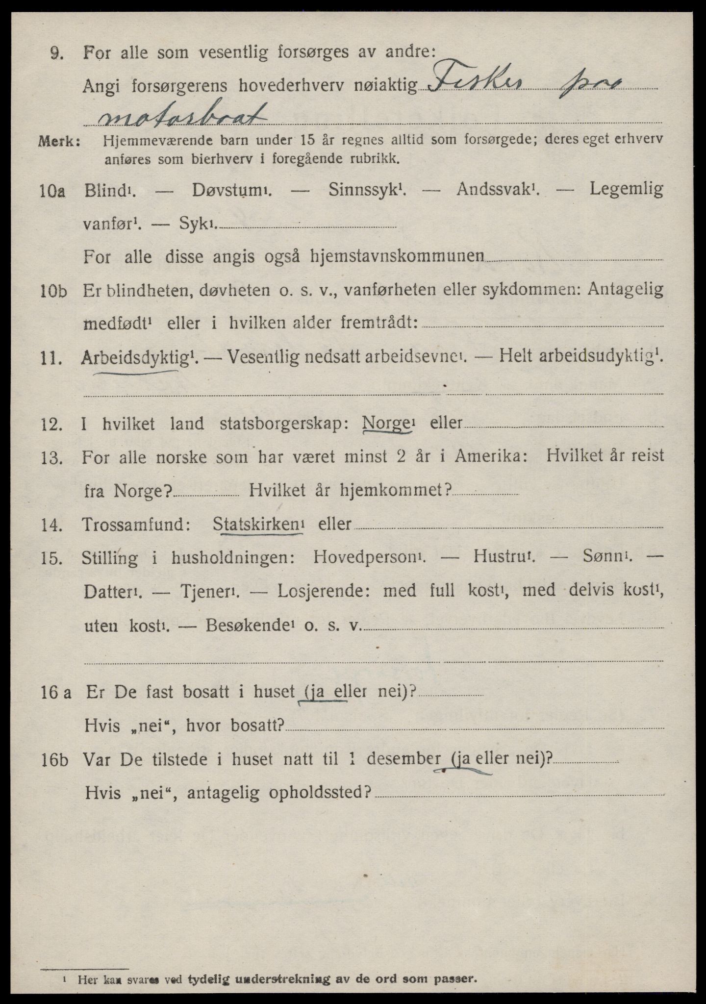 SAT, 1920 census for Rovde, 1920, p. 1270