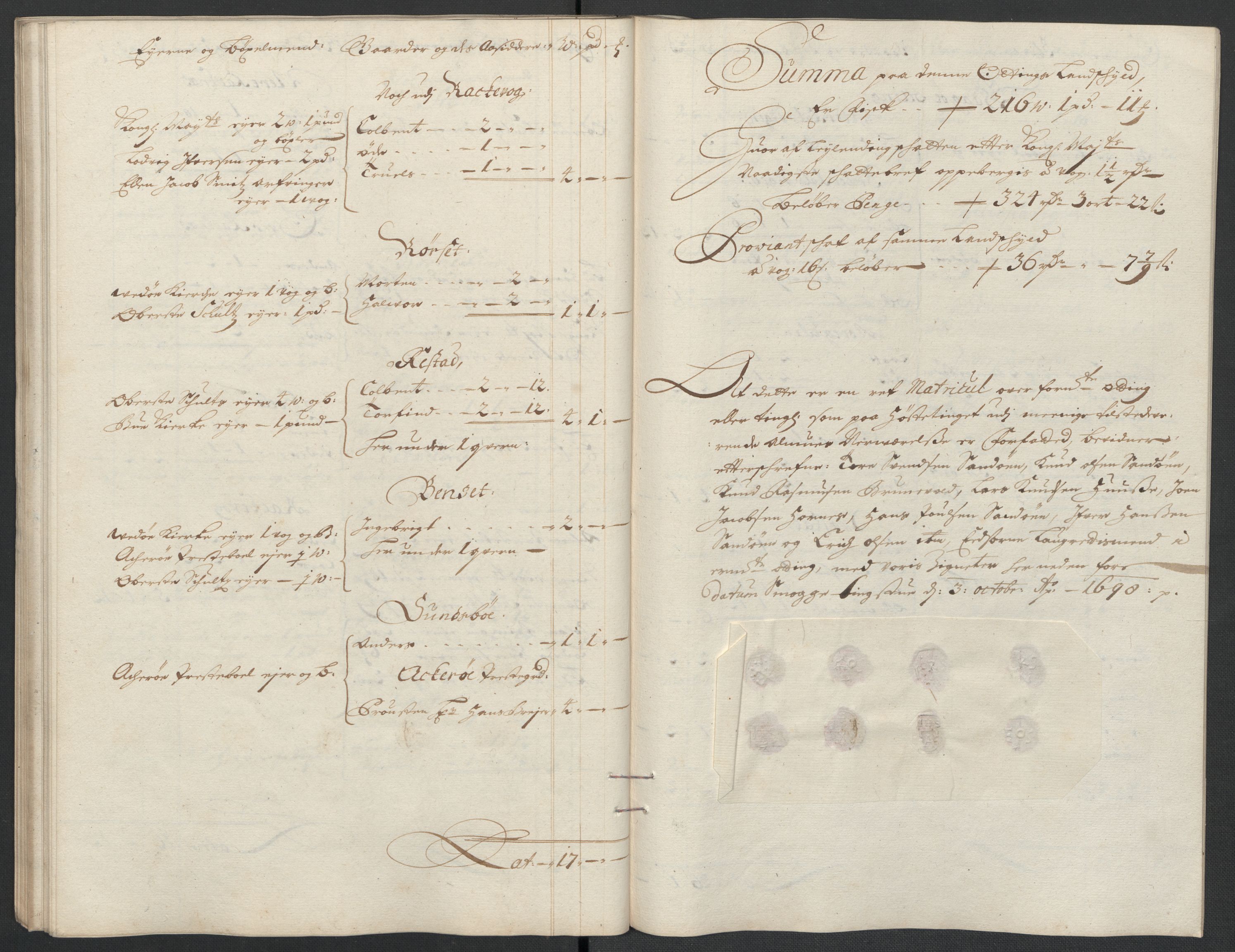 Rentekammeret inntil 1814, Reviderte regnskaper, Fogderegnskap, AV/RA-EA-4092/R55/L3653: Fogderegnskap Romsdal, 1697-1698, p. 291