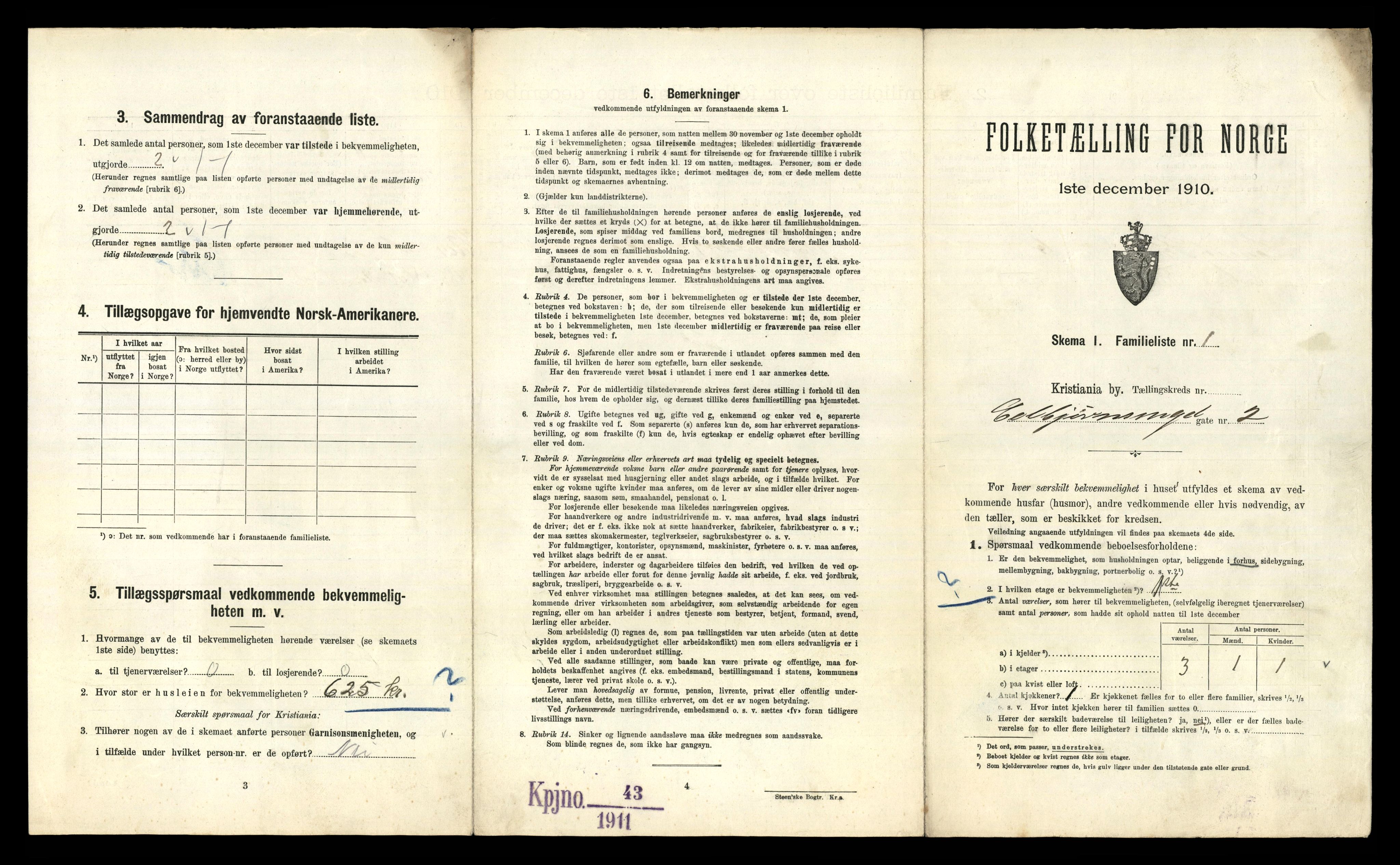 RA, 1910 census for Kristiania, 1910, p. 13479