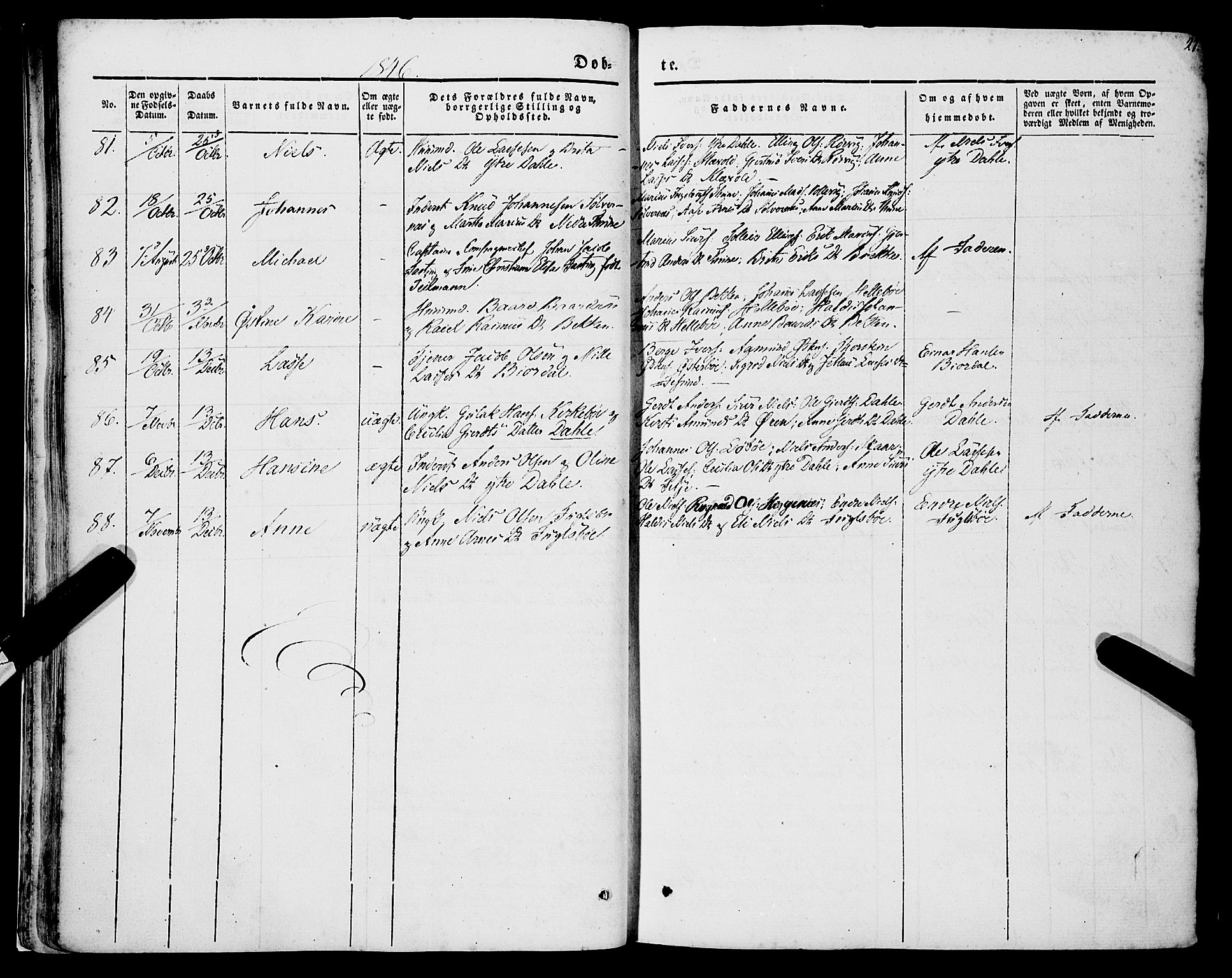 Lavik sokneprestembete, AV/SAB-A-80901: Parish register (official) no. A 3, 1843-1863, p. 27