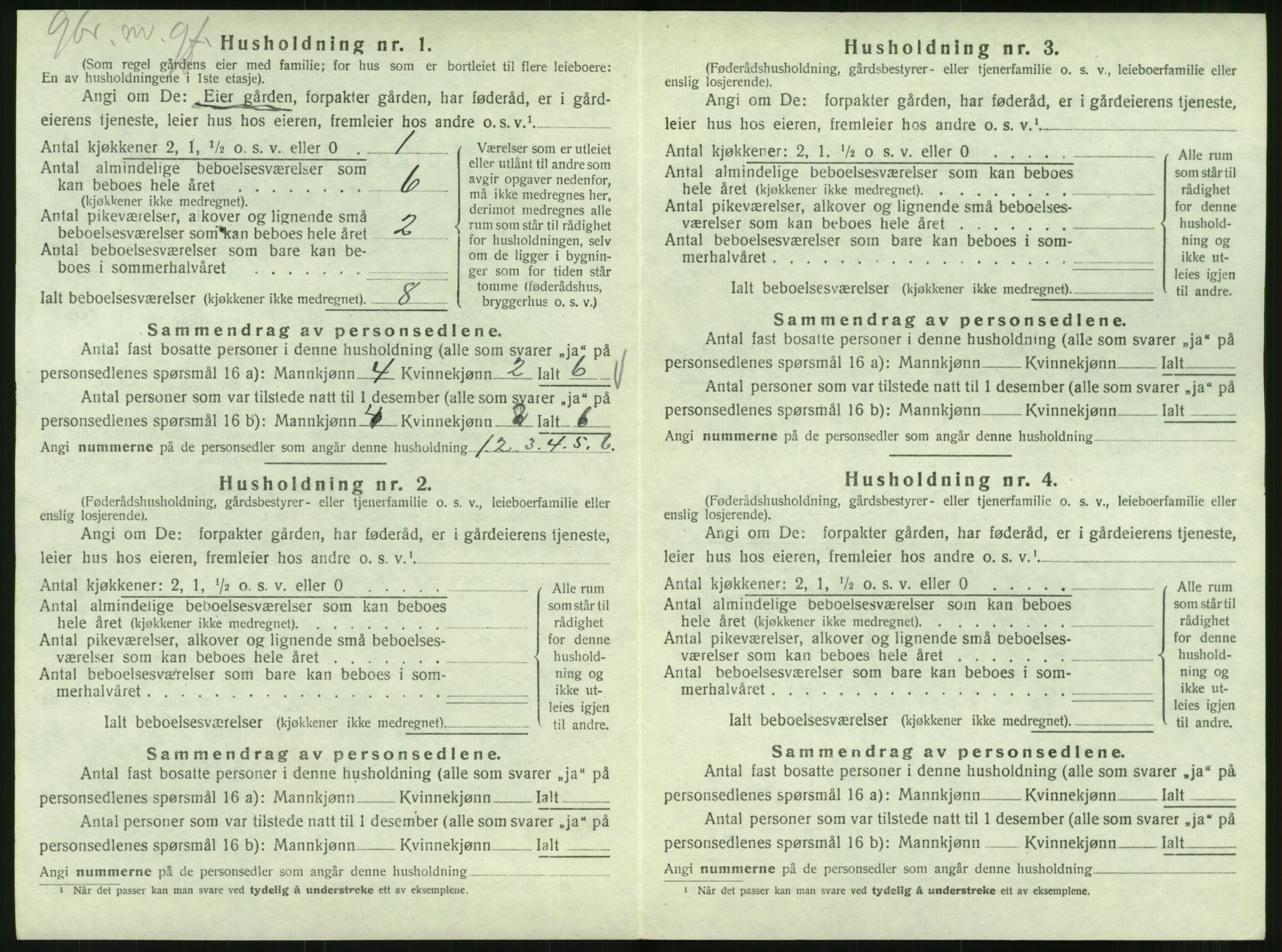 SAT, 1920 census for Hattfjelldal, 1920, p. 335