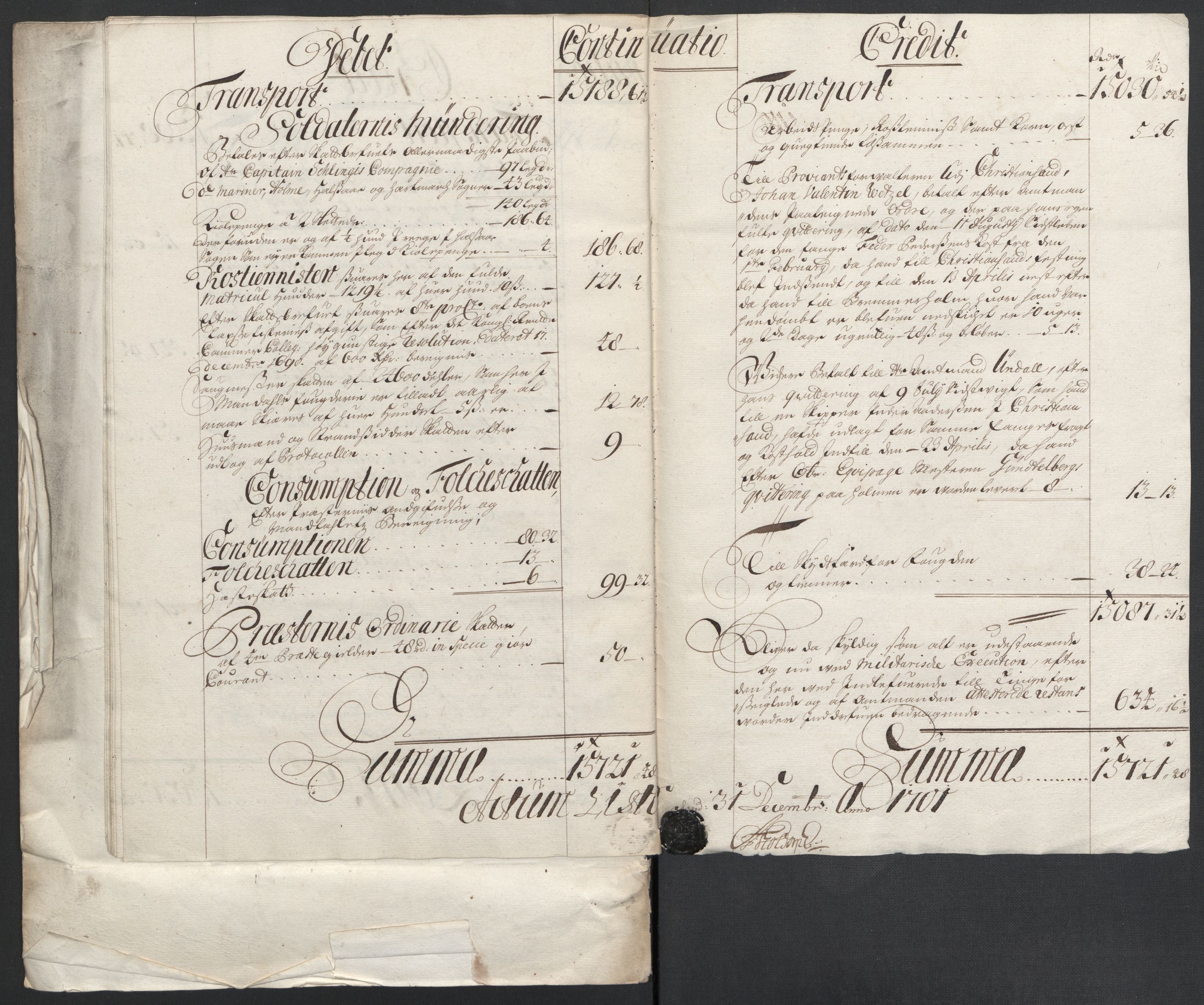 Rentekammeret inntil 1814, Reviderte regnskaper, Fogderegnskap, RA/EA-4092/R43/L2549: Fogderegnskap Lista og Mandal, 1701-1702, p. 20