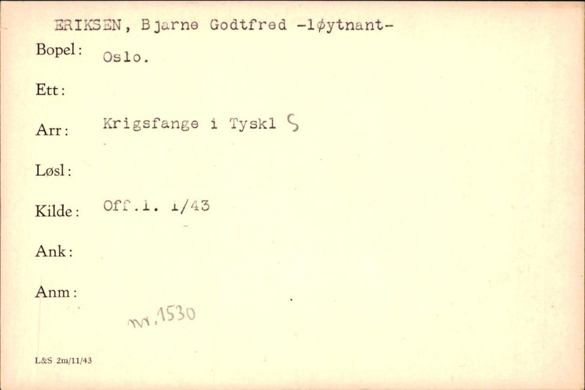 Forsvaret, Forsvarets krigshistoriske avdeling, AV/RA-RAFA-2017/Y/Yf/L0200: II-C-11-2102  -  Norske krigsfanger i Tyskland, 1940-1945, p. 245