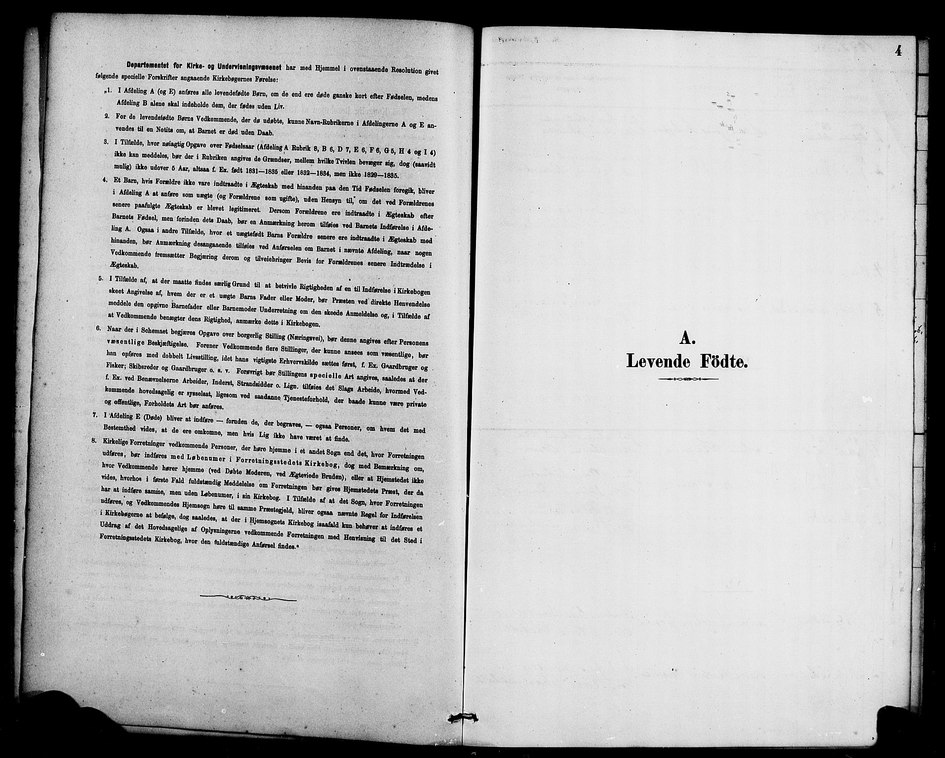 Davik sokneprestembete, SAB/A-79701/H/Haa/Haae/L0001: Parish register (official) no. E 1, 1882-1900, p. 4