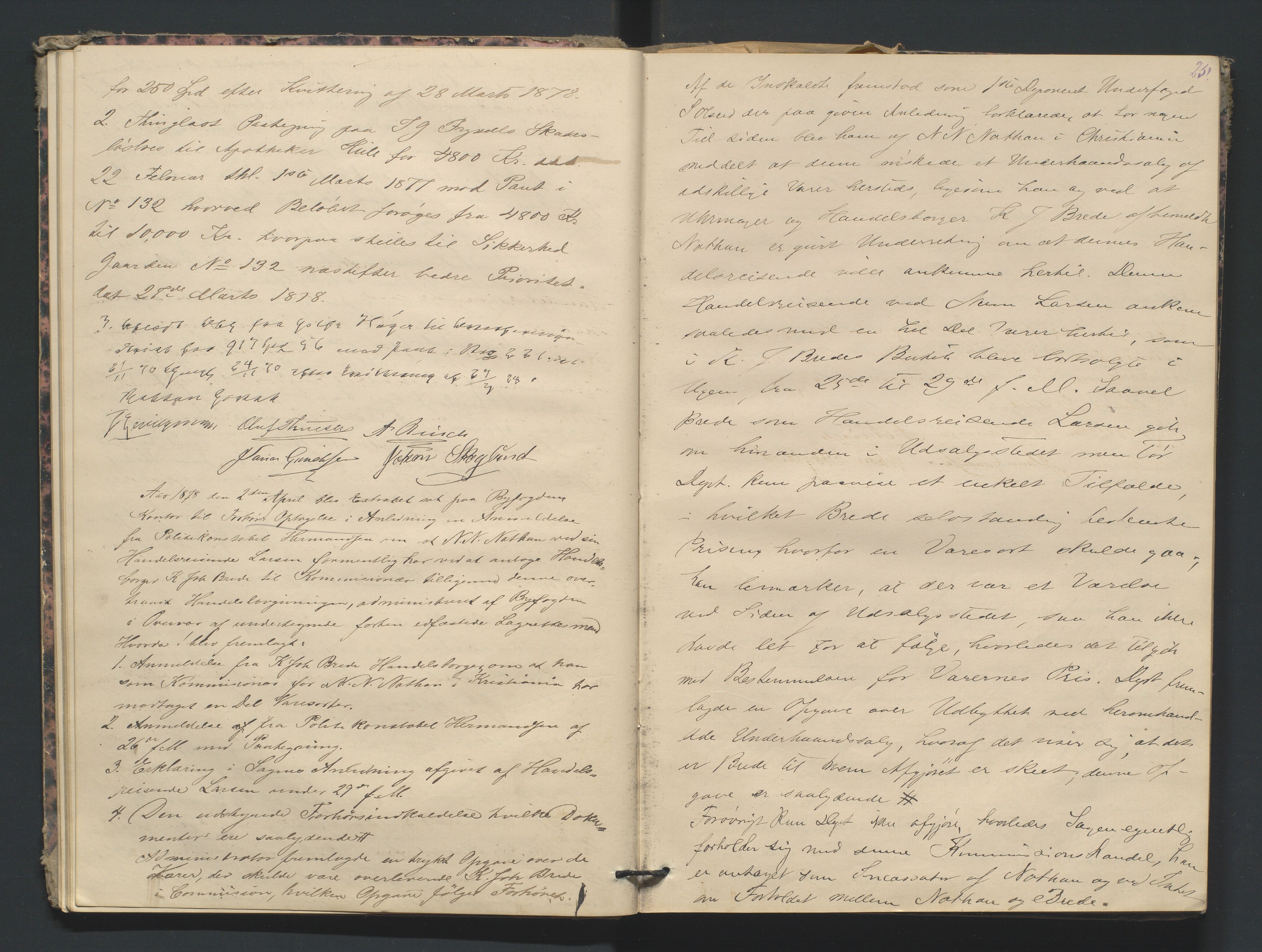 Risør byfogd, AV/SAK-1222-0005/F/Fa/L0004: Justisprotokoll nr. 4, 1877-1880, p. 24b-25a