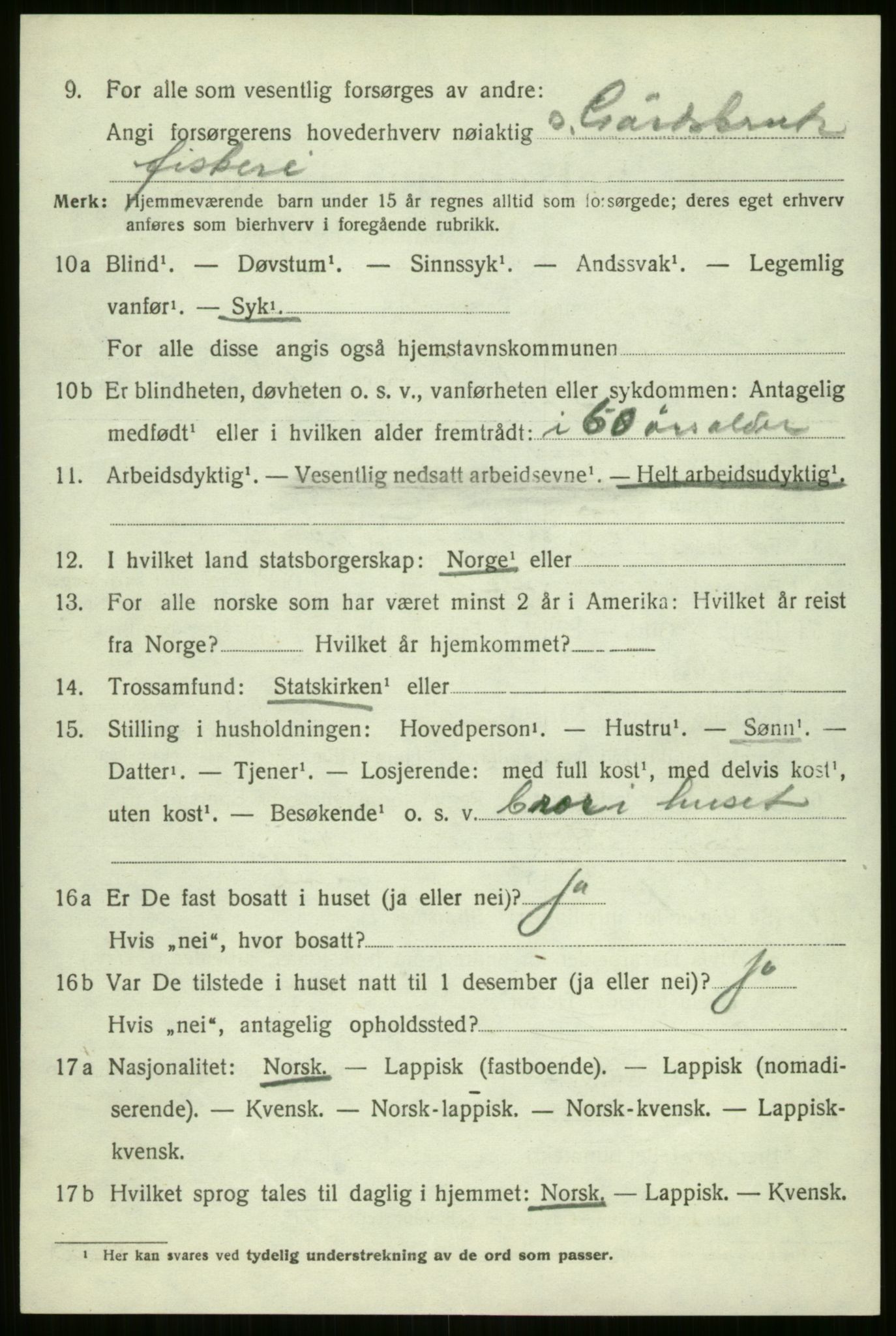 SATØ, 1920 census for Nordreisa, 1920, p. 1002