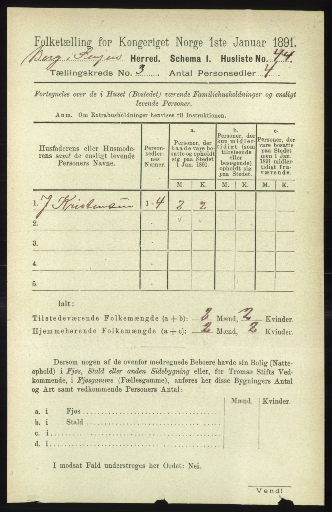 RA, 1891 census for 1929 Berg, 1891, p. 1015