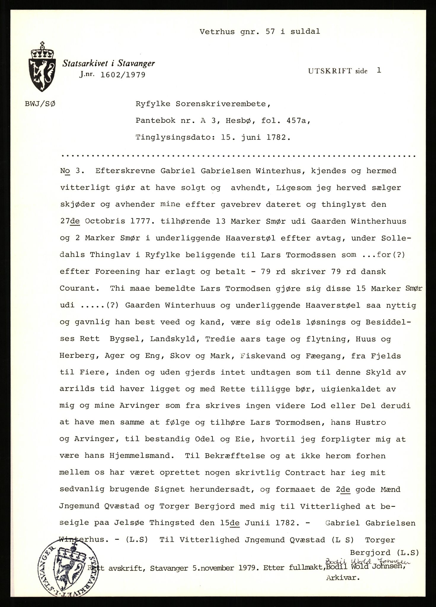 Statsarkivet i Stavanger, AV/SAST-A-101971/03/Y/Yj/L0094: Avskrifter sortert etter gårdsnavn: Vetrhus - Vik i Nerstrand, 1750-1930, p. 59