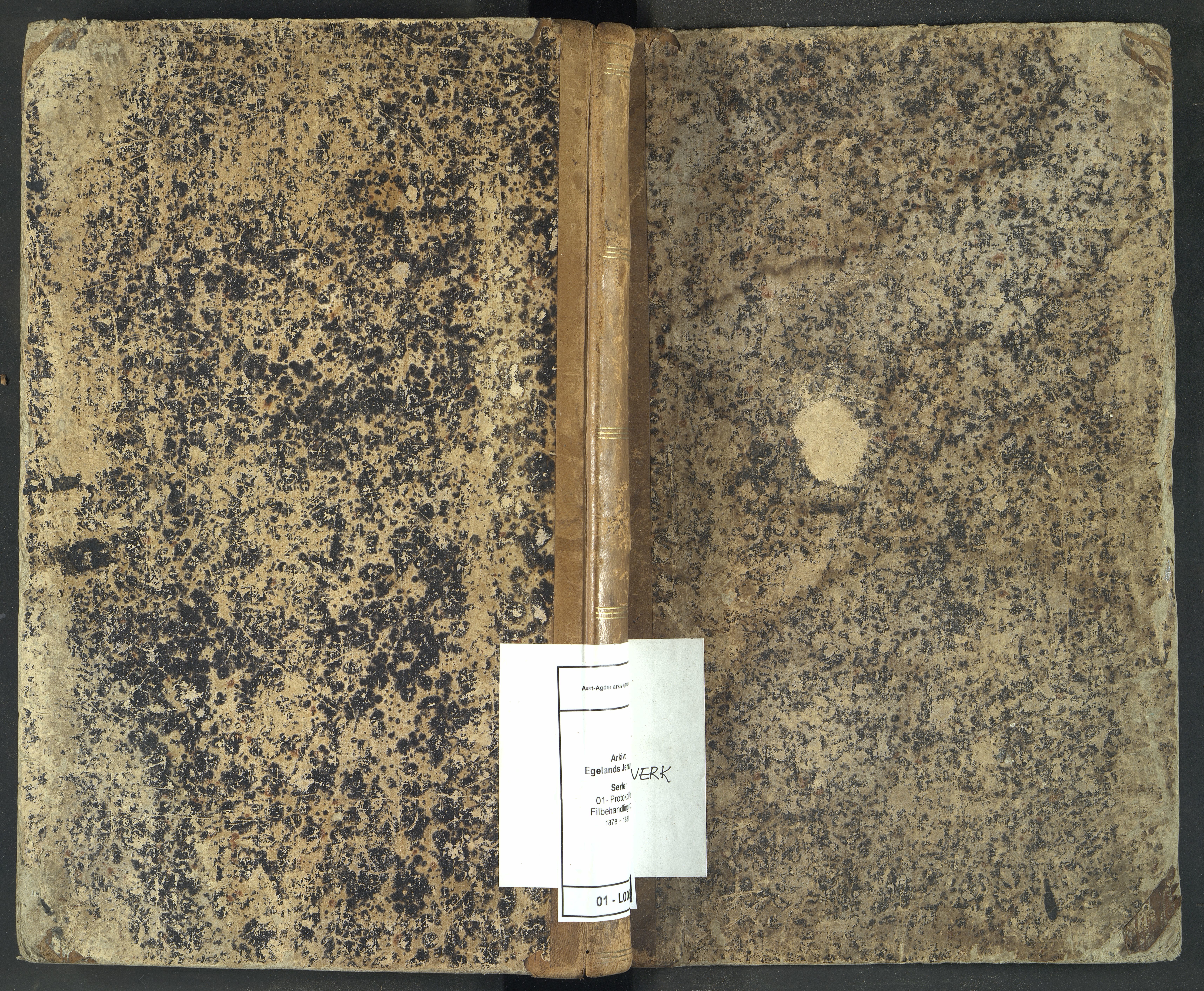 Egelands Jernverk, AAKS/PA-1907/01/L0064: Filbehandlingsbok, 1878-1881