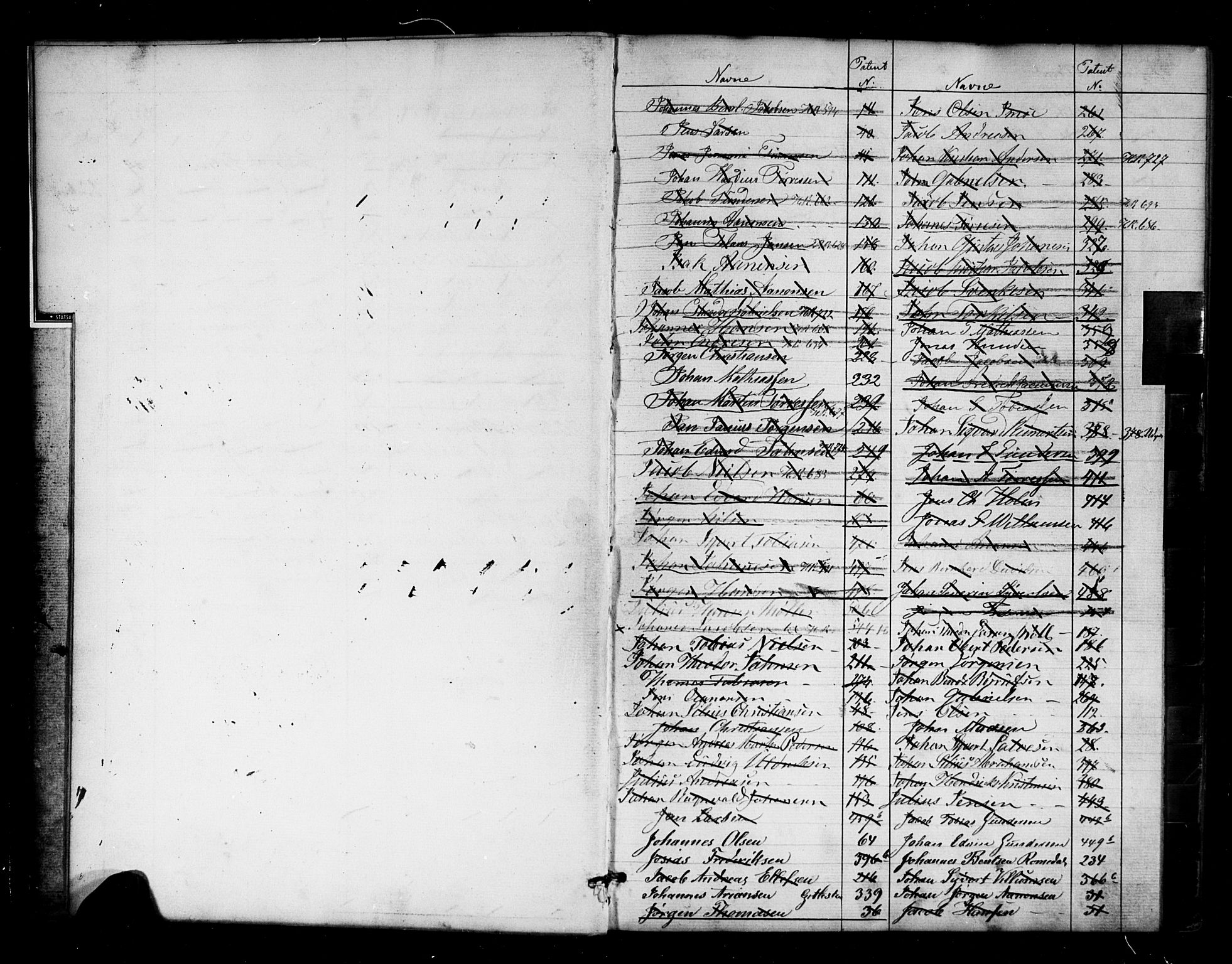 Mandal mønstringskrets, SAK/2031-0016/F/Fa/L0004: Annotasjonsrulle nr 1-506b med register, Y-14, 1860-1867, p. 6