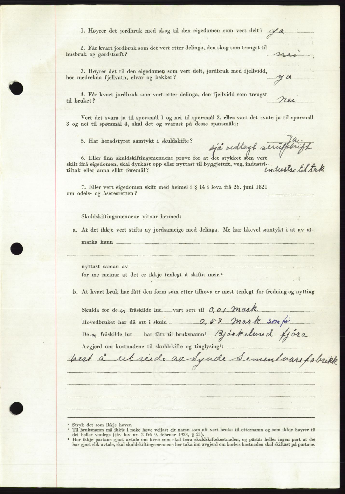 Søre Sunnmøre sorenskriveri, AV/SAT-A-4122/1/2/2C/L0092: Mortgage book no. 18A, 1952-1952, Diary no: : 1606/1952