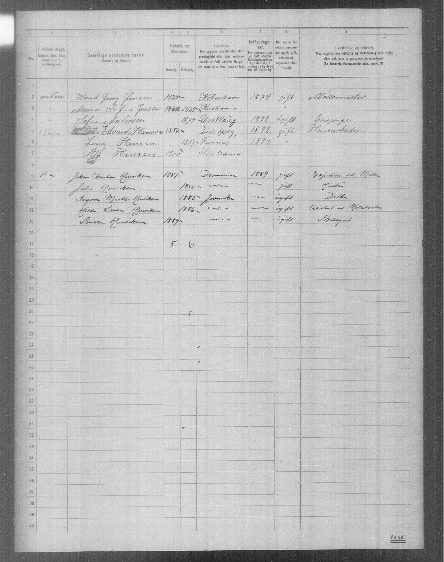 OBA, Municipal Census 1904 for Kristiania, 1904, p. 21826