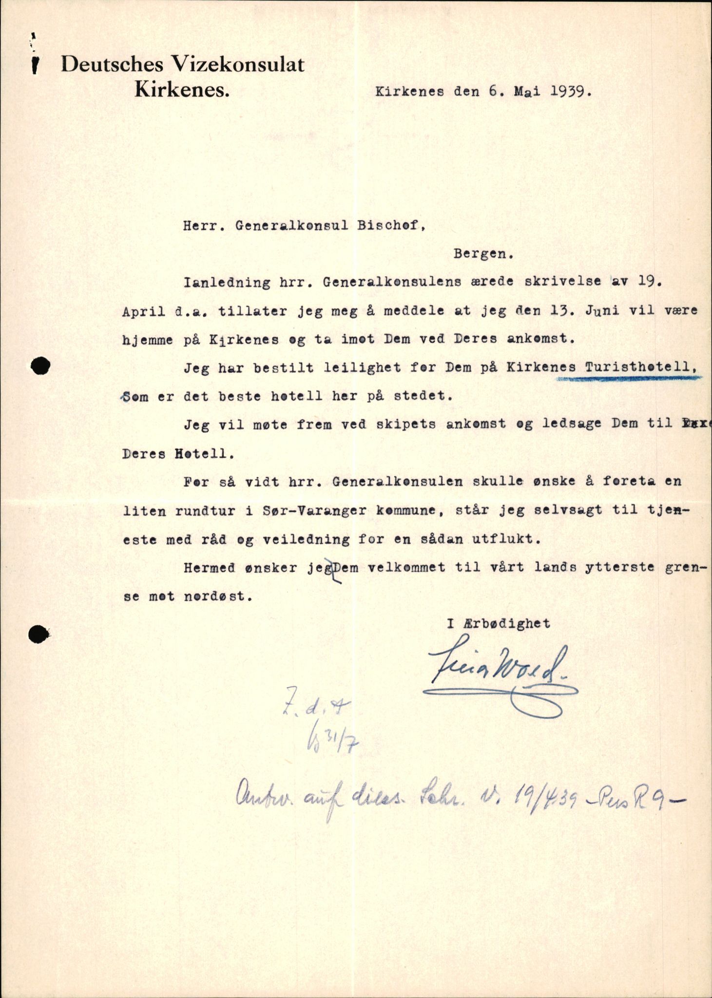 Forsvarets Overkommando. 2 kontor. Arkiv 11.4. Spredte tyske arkivsaker, AV/RA-RAFA-7031/D/Dar/Darc/L0026: FO.II. Tyske konsulater, 1928-1940, p. 832