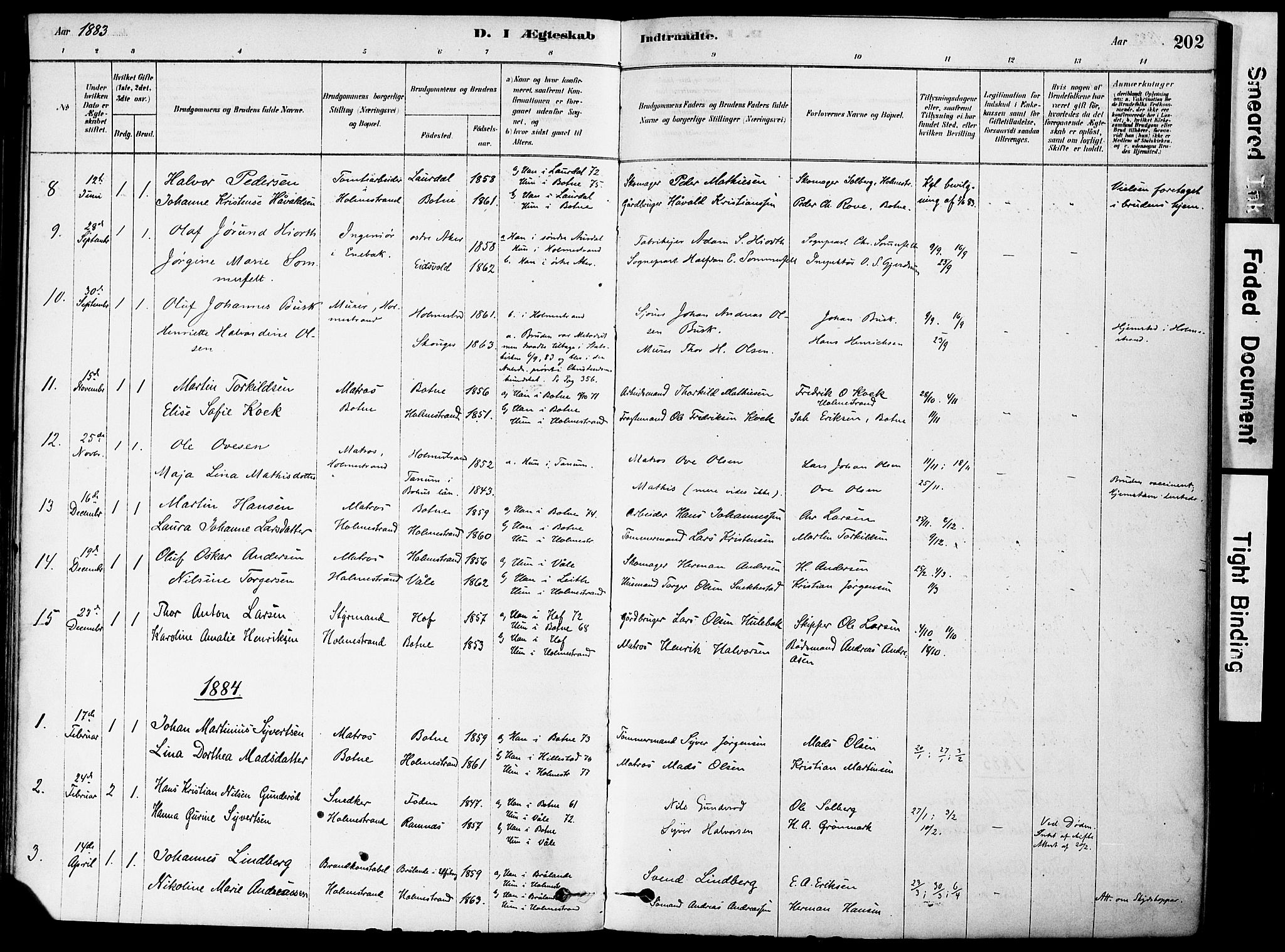 Holmestrand kirkebøker, AV/SAKO-A-346/F/Fa/L0004: Parish register (official) no. 4, 1880-1901, p. 202