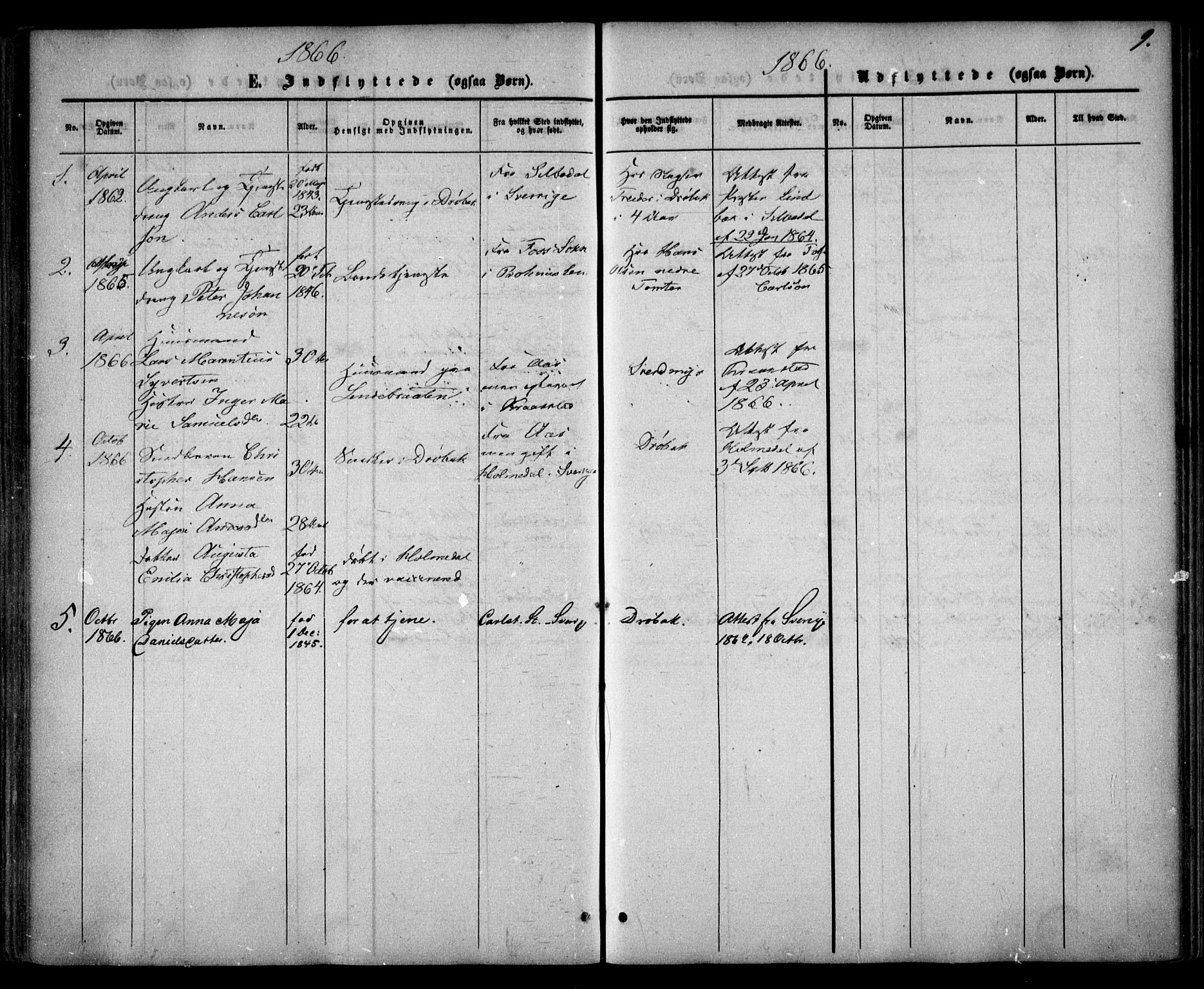 Drøbak prestekontor Kirkebøker, AV/SAO-A-10142a/F/Fa/L0002: Parish register (official) no. I 2, 1858-1870, p. 9