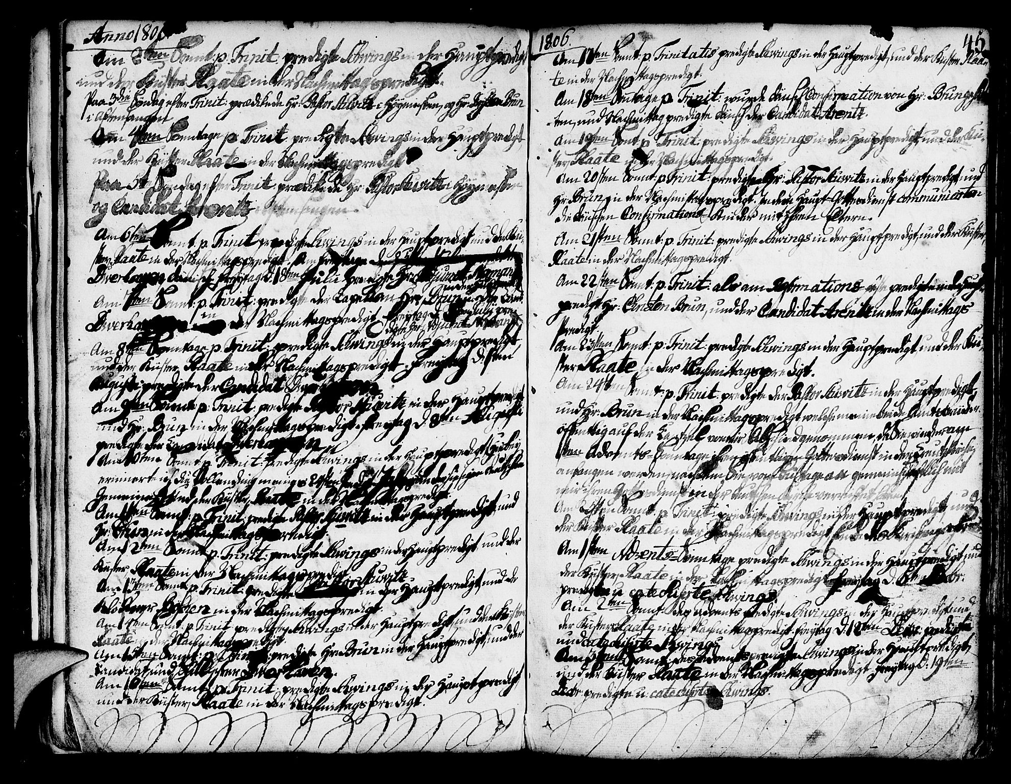 Mariakirken Sokneprestembete, AV/SAB-A-76901/H/Haa/L0003: Parish register (official) no. A 3, 1786-1815, p. 45