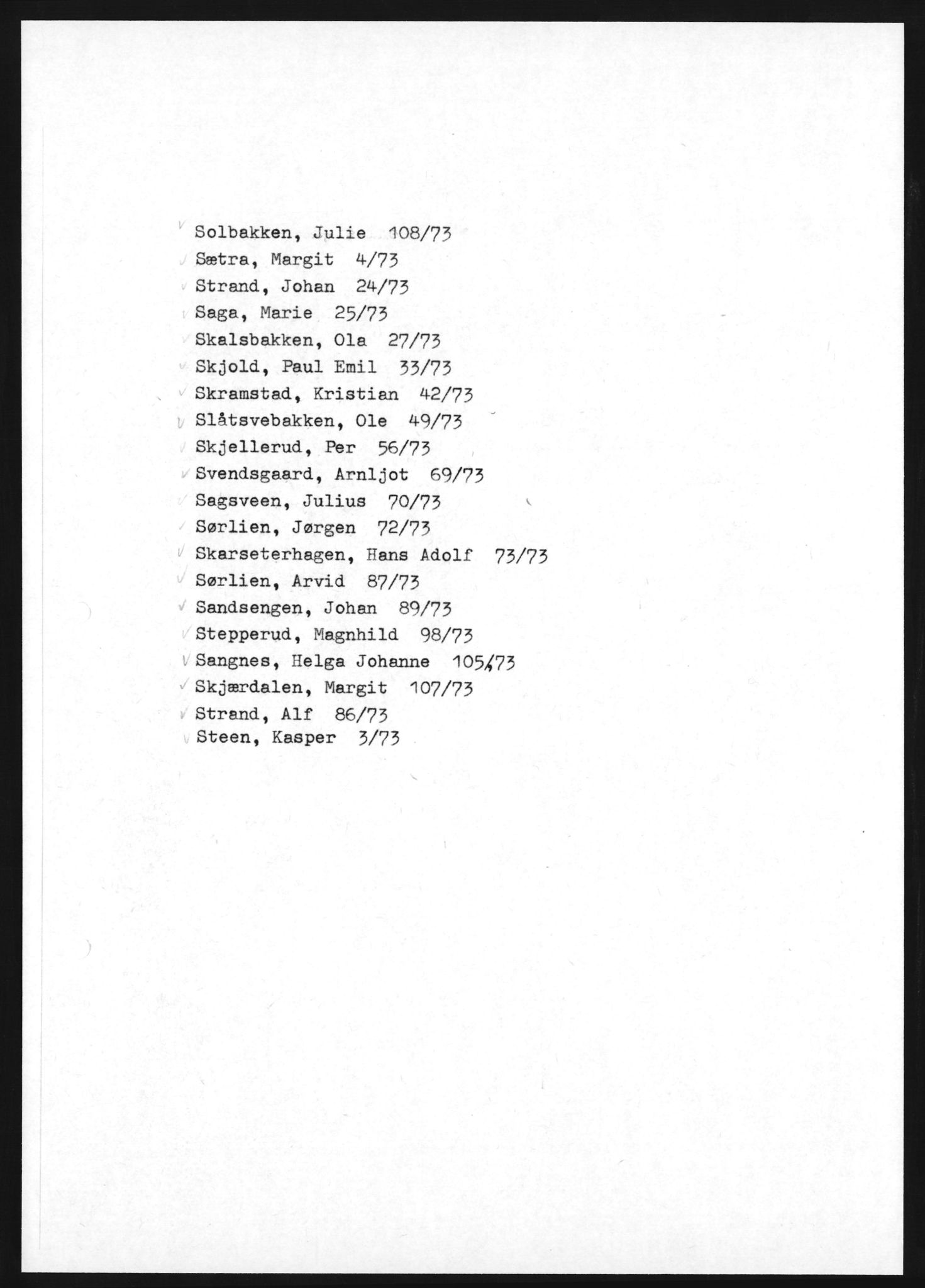 Vestre Toten lensmannskontor, AV/SAH-LOV-007/H/Ha/L0018: Dødsfallsprotokoll, 1973-1978, p. 32