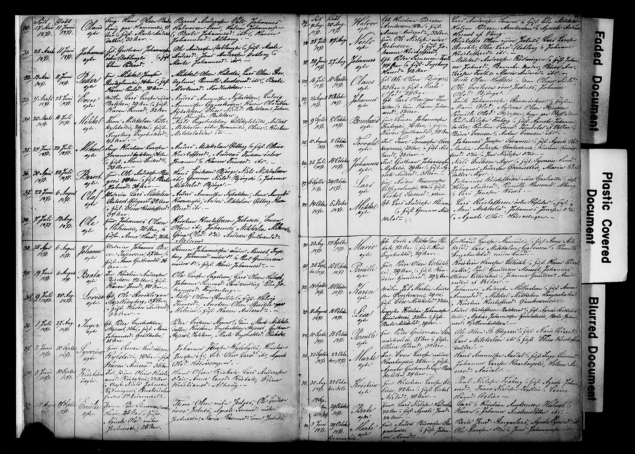 Vang prestekontor, Hedmark, AV/SAH-PREST-008/H/Ha/Hab/L0018: Parish register (copy) no. 18, 1871-1903, p. 4