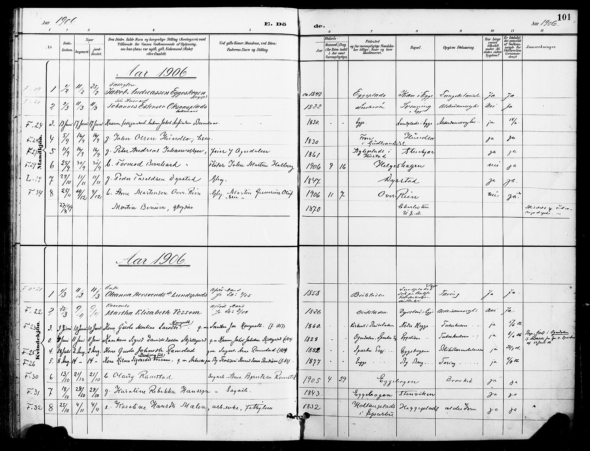 Ministerialprotokoller, klokkerbøker og fødselsregistre - Nord-Trøndelag, AV/SAT-A-1458/740/L0379: Parish register (official) no. 740A02, 1895-1907, p. 101