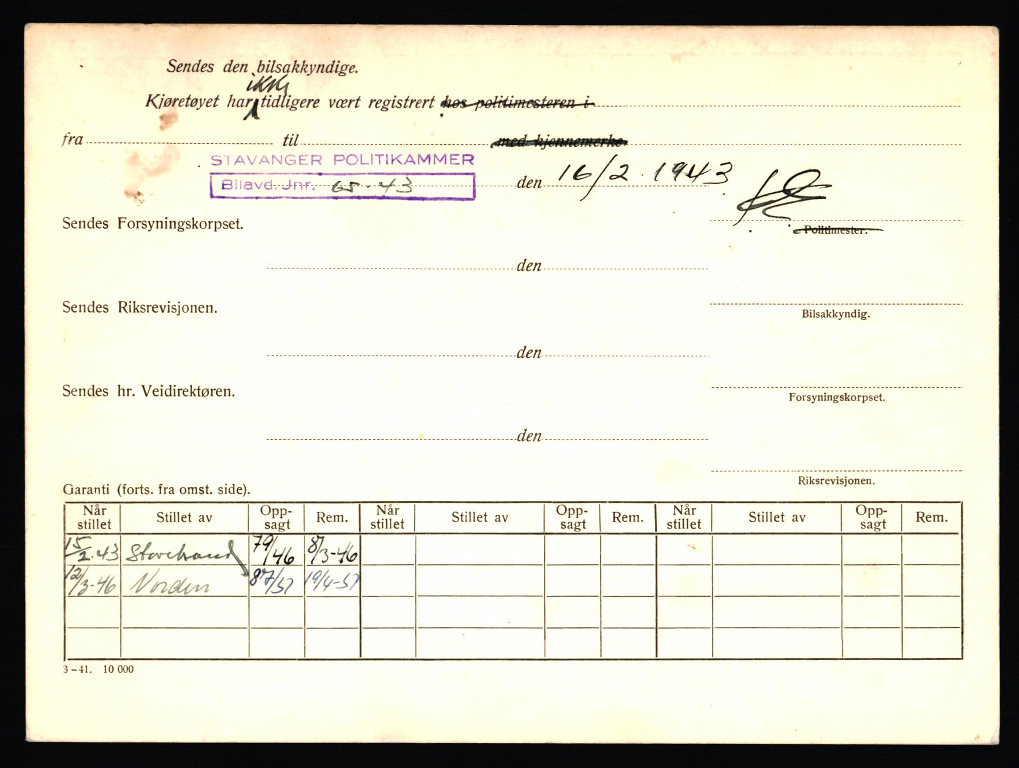 Stavanger trafikkstasjon, AV/SAST-A-101942/0/F/L0004: L-1000 - L-1349, 1930-1971, p. 1196