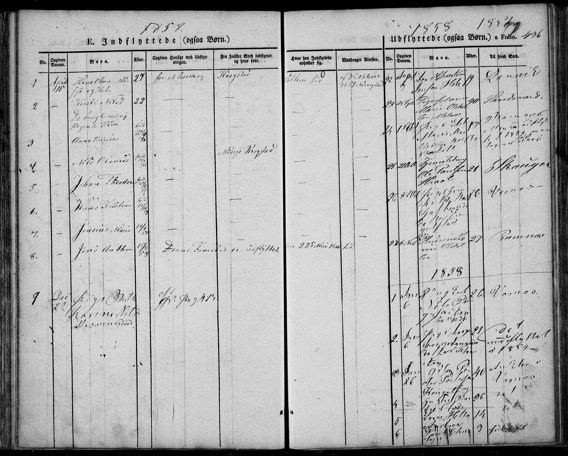 Lardal kirkebøker, SAKO/A-350/F/Fa/L0006: Parish register (official) no. I 6, 1835-1860, p. 436