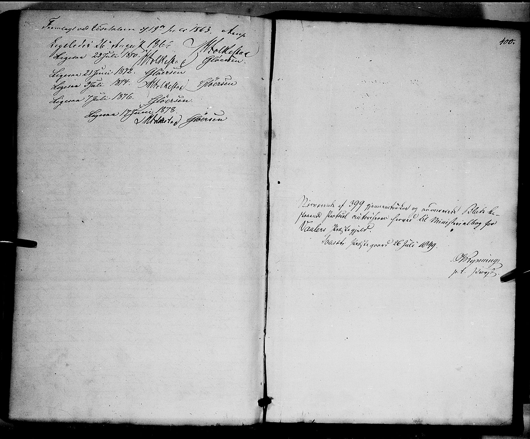 Våler prestekontor, Hedmark, SAH/PREST-040/H/Ha/Haa/L0001: Parish register (official) no. 1, 1849-1878, p. 400