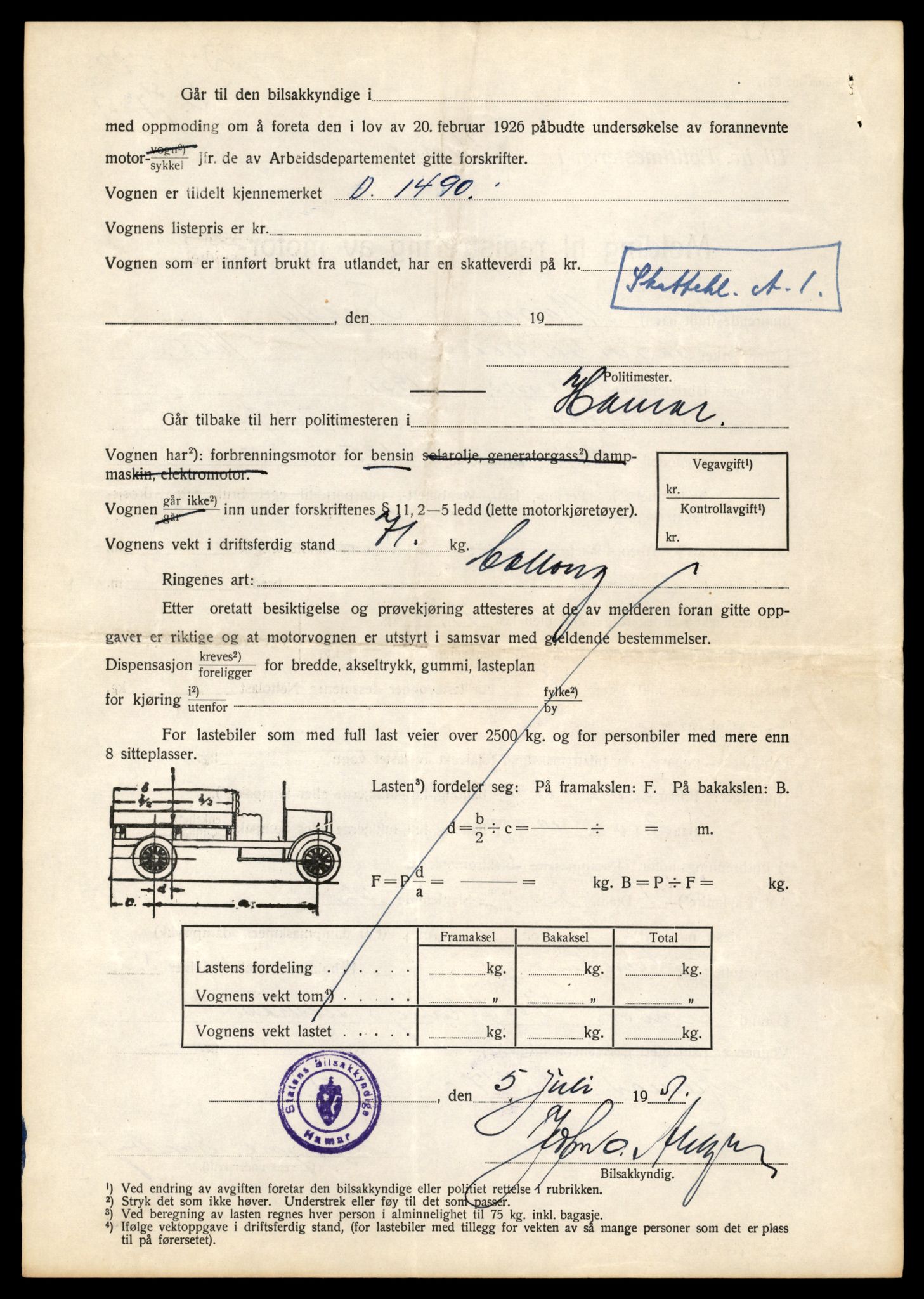 Møre og Romsdal vegkontor - Ålesund trafikkstasjon, AV/SAT-A-4099/F/Fe/L0031: Registreringskort for kjøretøy T 11800 - T 11996, 1927-1998, p. 1488