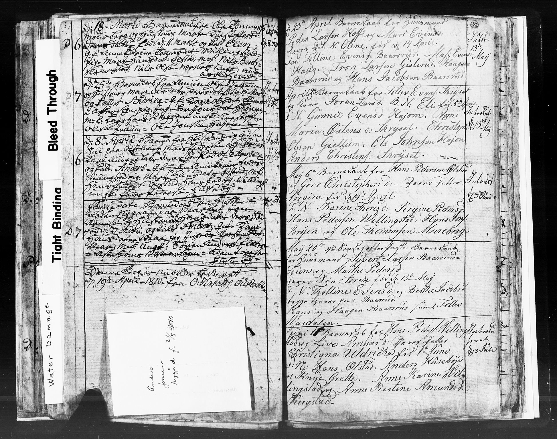 Røyken kirkebøker, AV/SAKO-A-241/G/Ga/L0002: Parish register (copy) no. 2, 1797-1810, p. 42