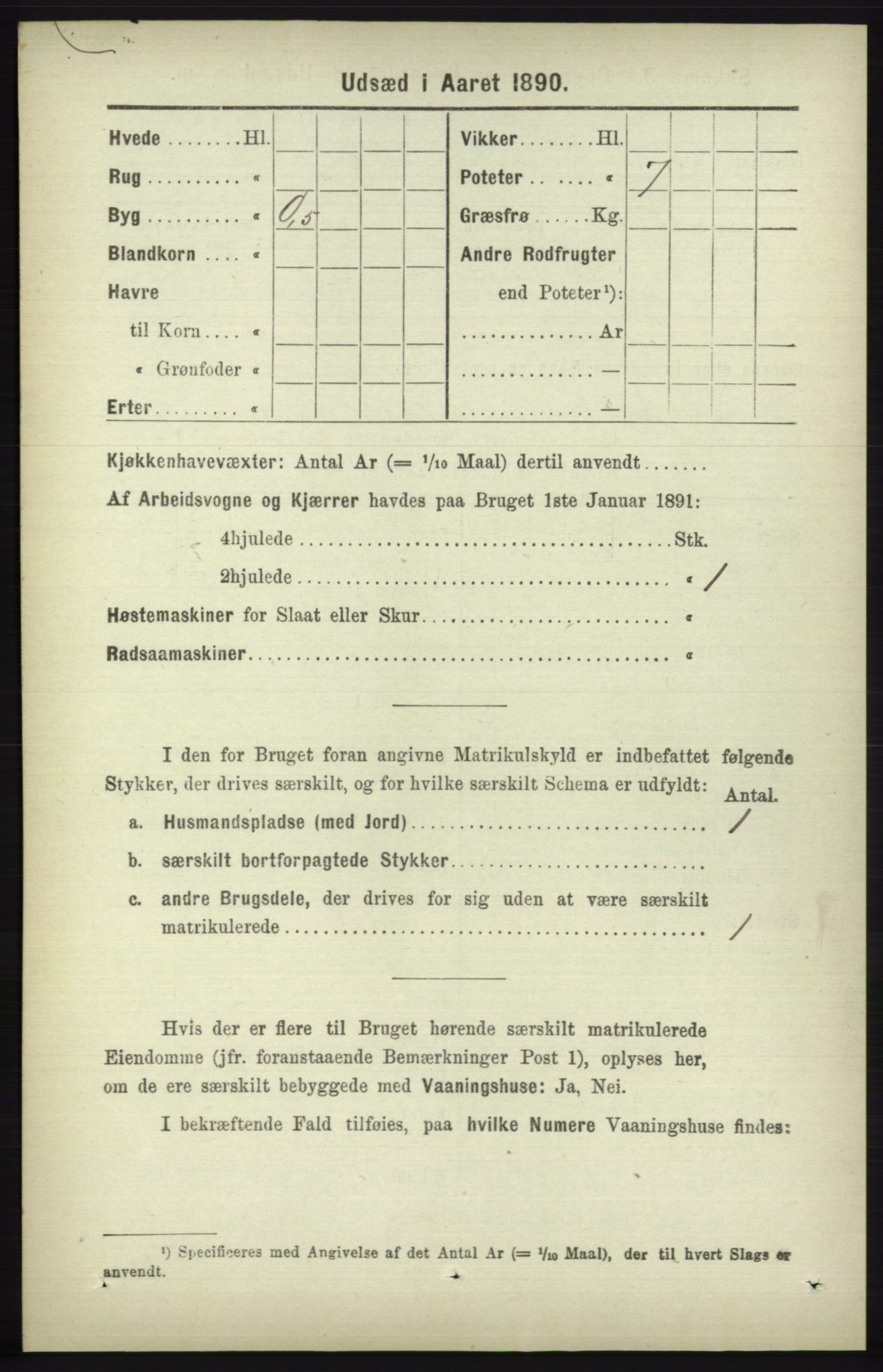 RA, 1891 census for 1230 Ullensvang, 1891, p. 7144