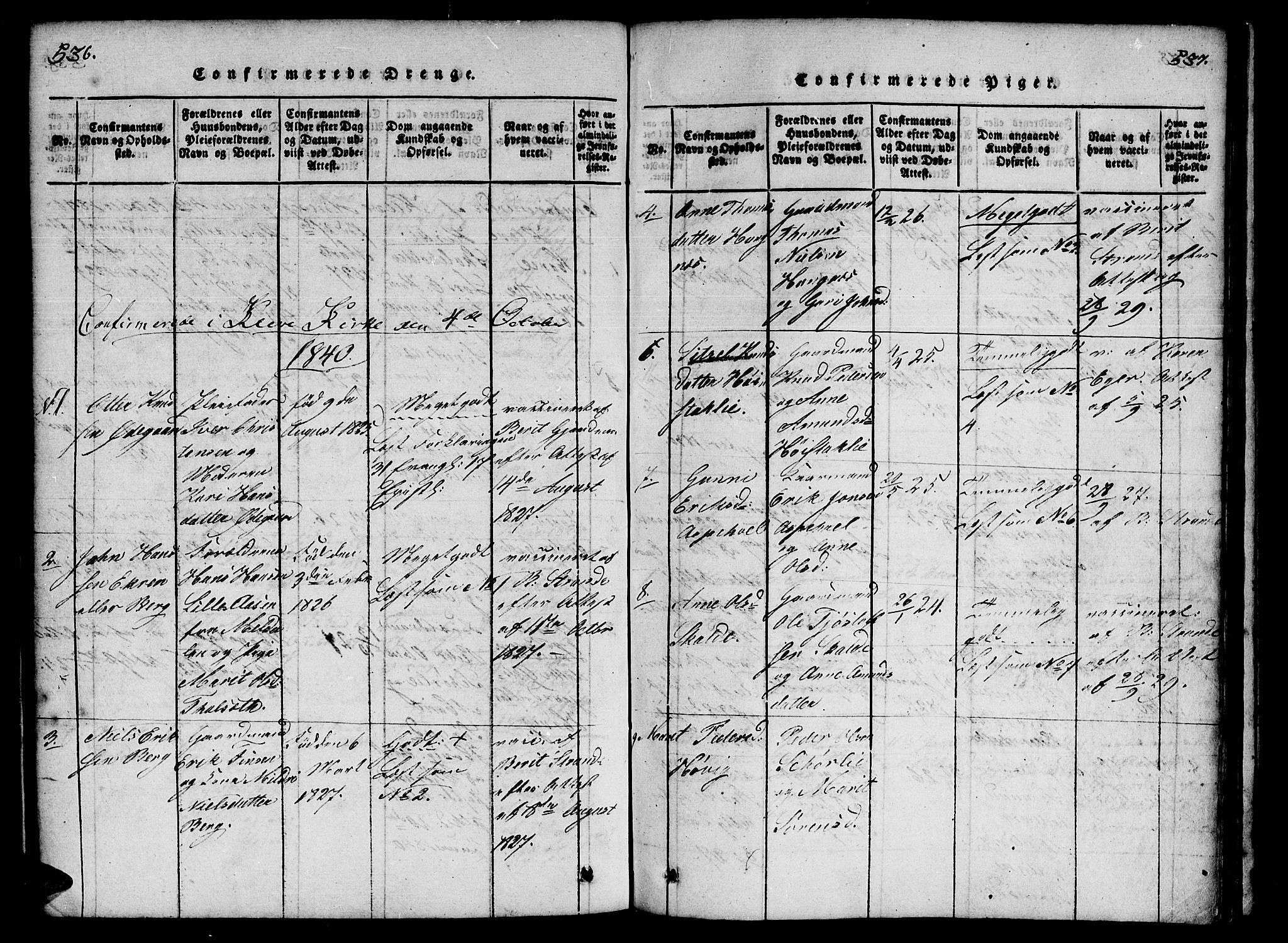 Ministerialprotokoller, klokkerbøker og fødselsregistre - Møre og Romsdal, AV/SAT-A-1454/557/L0679: Parish register (official) no. 557A01, 1818-1843, p. 536-537