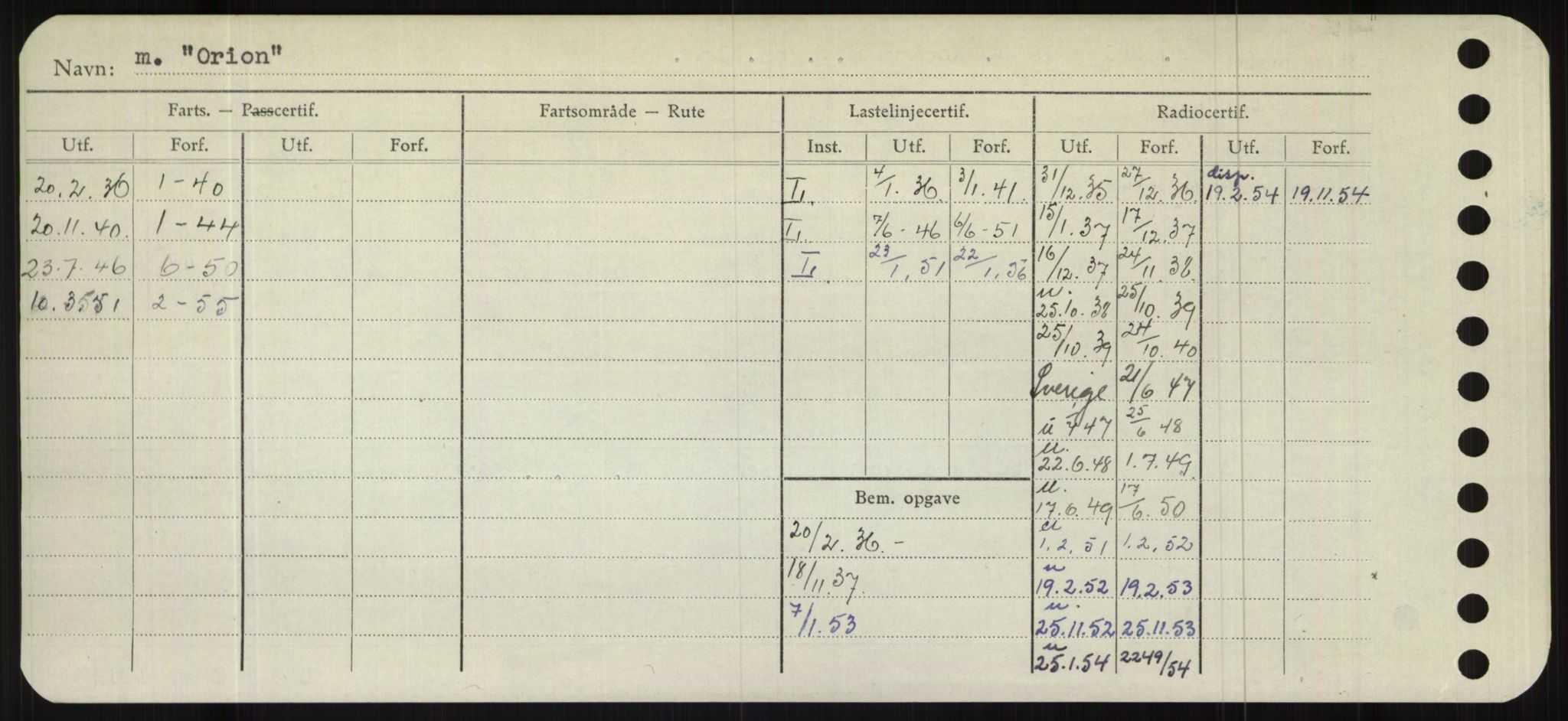 Sjøfartsdirektoratet med forløpere, Skipsmålingen, AV/RA-S-1627/H/Hb/L0004: Fartøy, O-S, p. 40