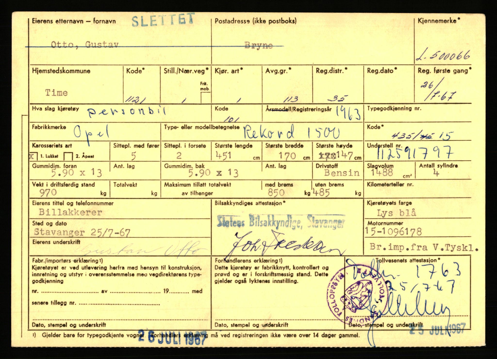 Stavanger trafikkstasjon, AV/SAST-A-101942/0/F/L0077: L-500000 - L-502999, 1930-1971, p. 49