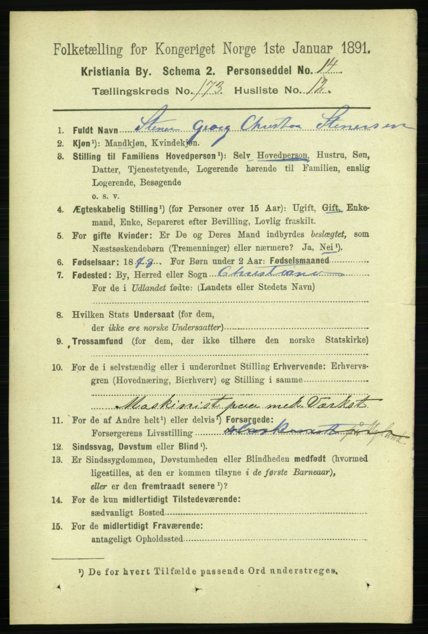 RA, 1891 census for 0301 Kristiania, 1891, p. 103440