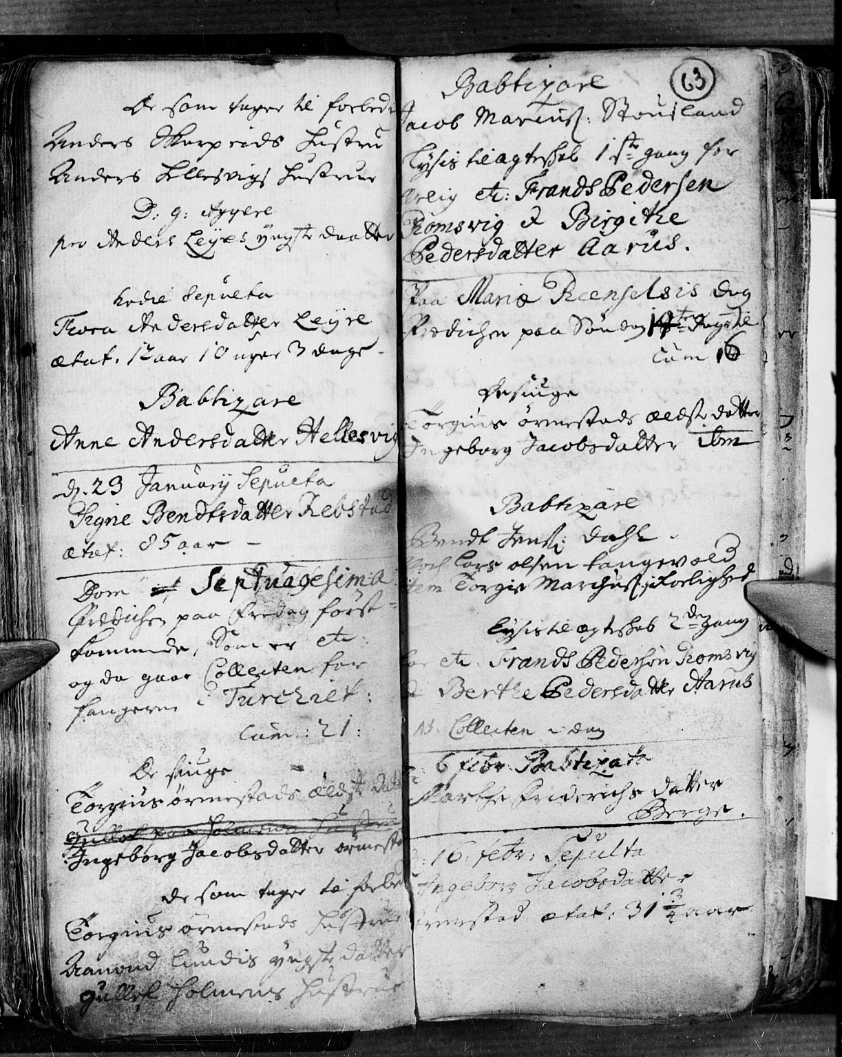 Søgne sokneprestkontor, AV/SAK-1111-0037/F/Fa/Fab/L0001: Parish register (official) no. A 1, 1716-1740, p. 63