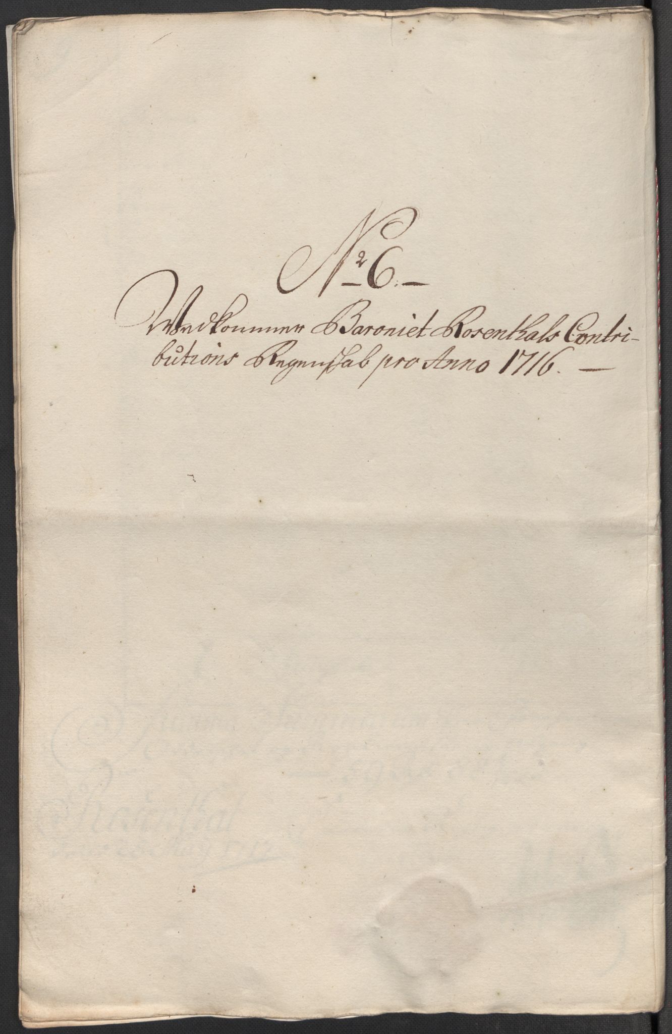 Rentekammeret inntil 1814, Reviderte regnskaper, Fogderegnskap, AV/RA-EA-4092/R49/L3139: Fogderegnskap Rosendal Baroni, 1715-1717, p. 172