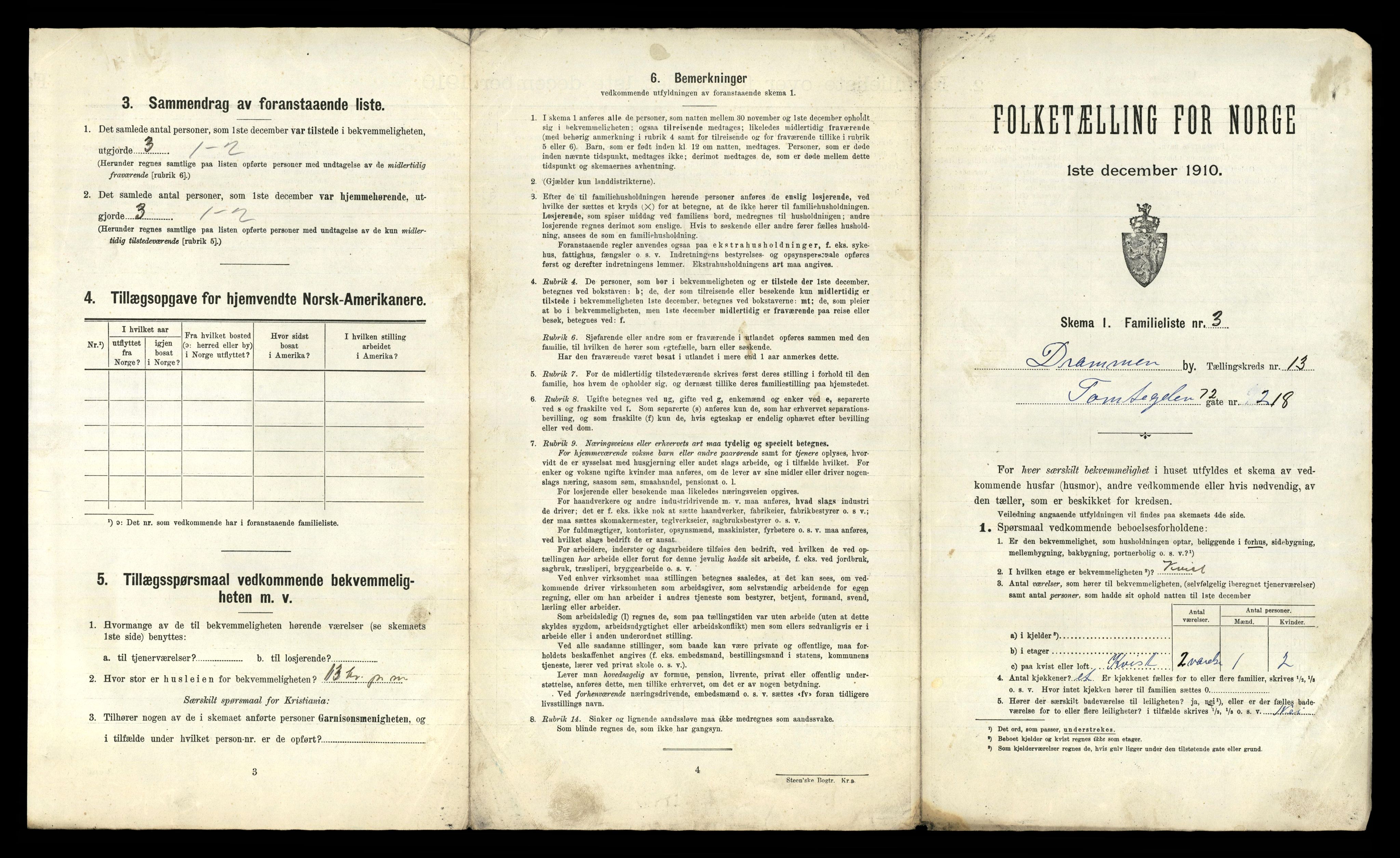 RA, 1910 census for Drammen, 1910, p. 9114