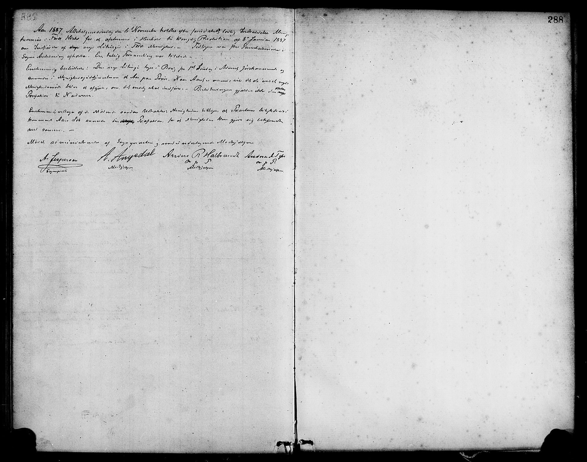 Førde sokneprestembete, AV/SAB-A-79901/H/Haa/Haab/L0001: Parish register (official) no. B 1, 1880-1898, p. 288