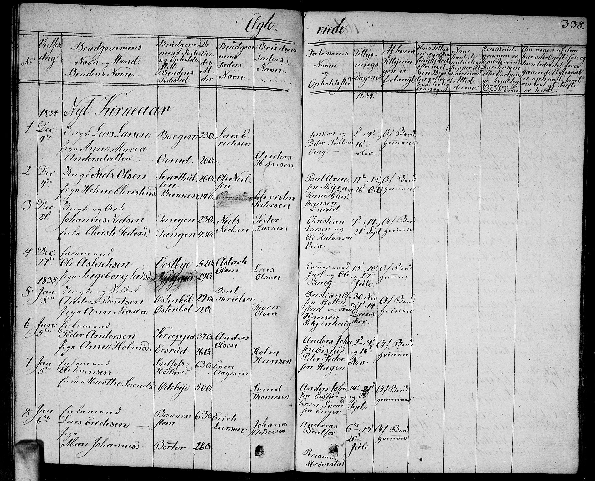 Enebakk prestekontor Kirkebøker, AV/SAO-A-10171c/G/Ga/L0003: Parish register (copy) no. I 3, 1833-1849, p. 338