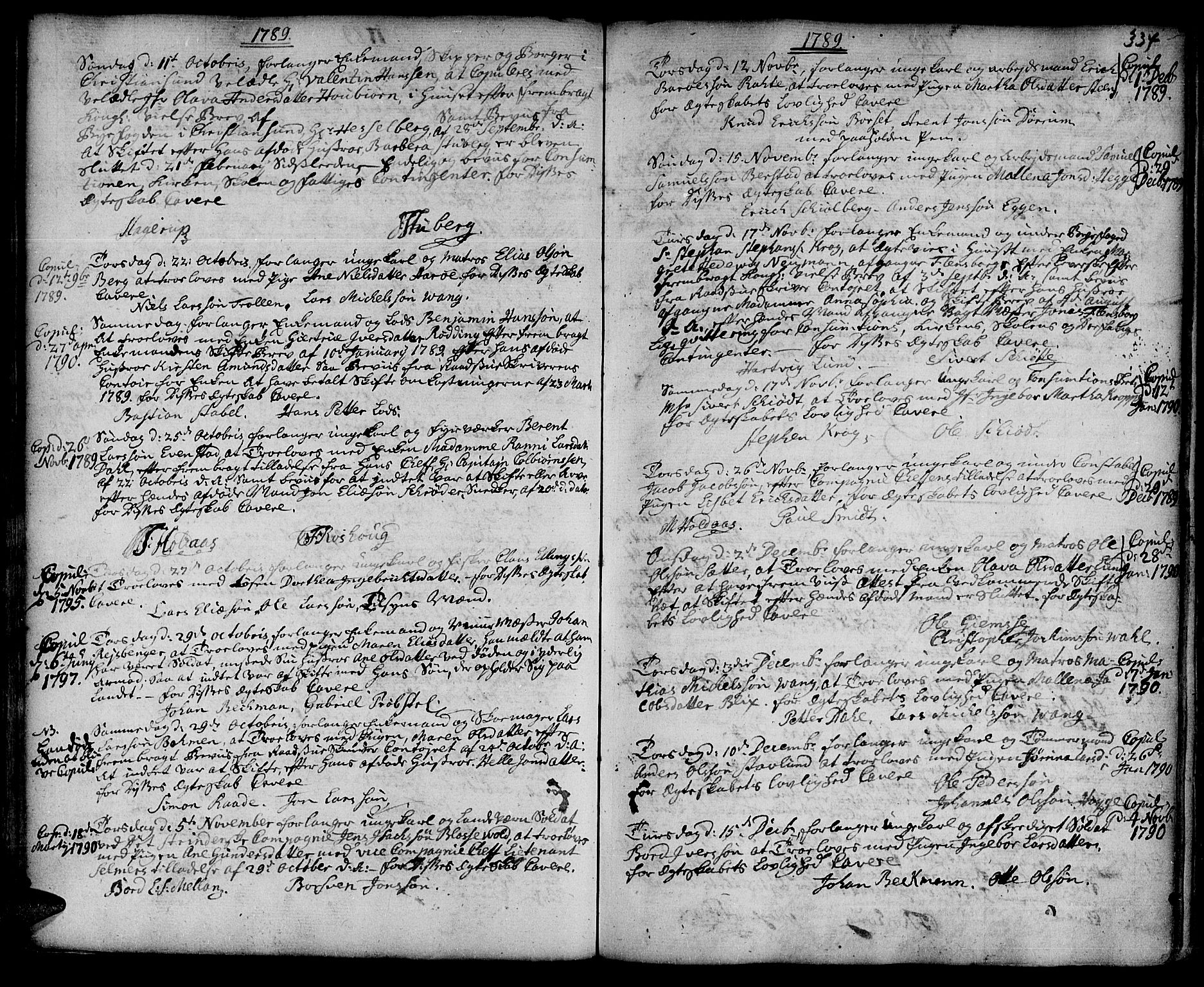 Ministerialprotokoller, klokkerbøker og fødselsregistre - Sør-Trøndelag, SAT/A-1456/601/L0038: Parish register (official) no. 601A06, 1766-1877, p. 334